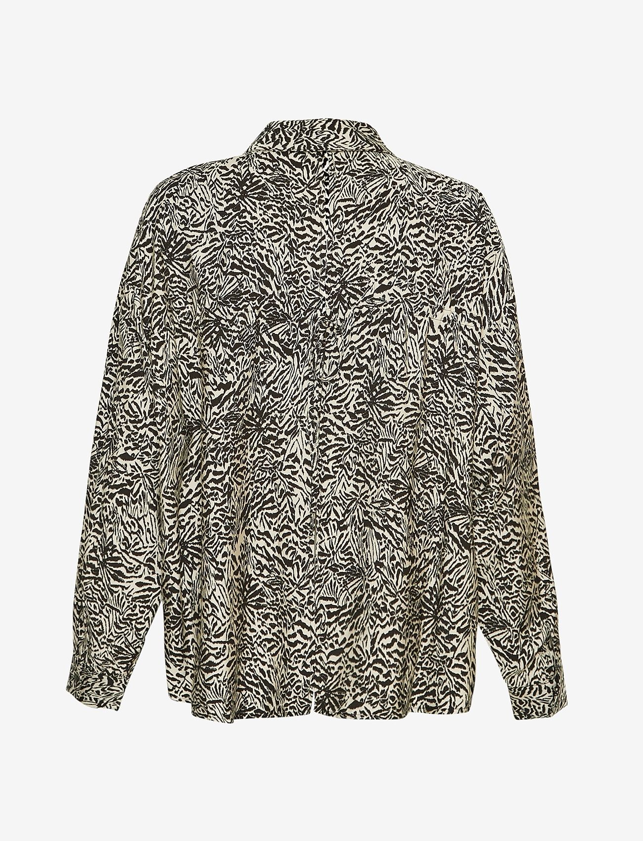 MSCH Copenhagen - MSCHAmabella Shirt AOP - langärmlige hemden - peyote animal - 1