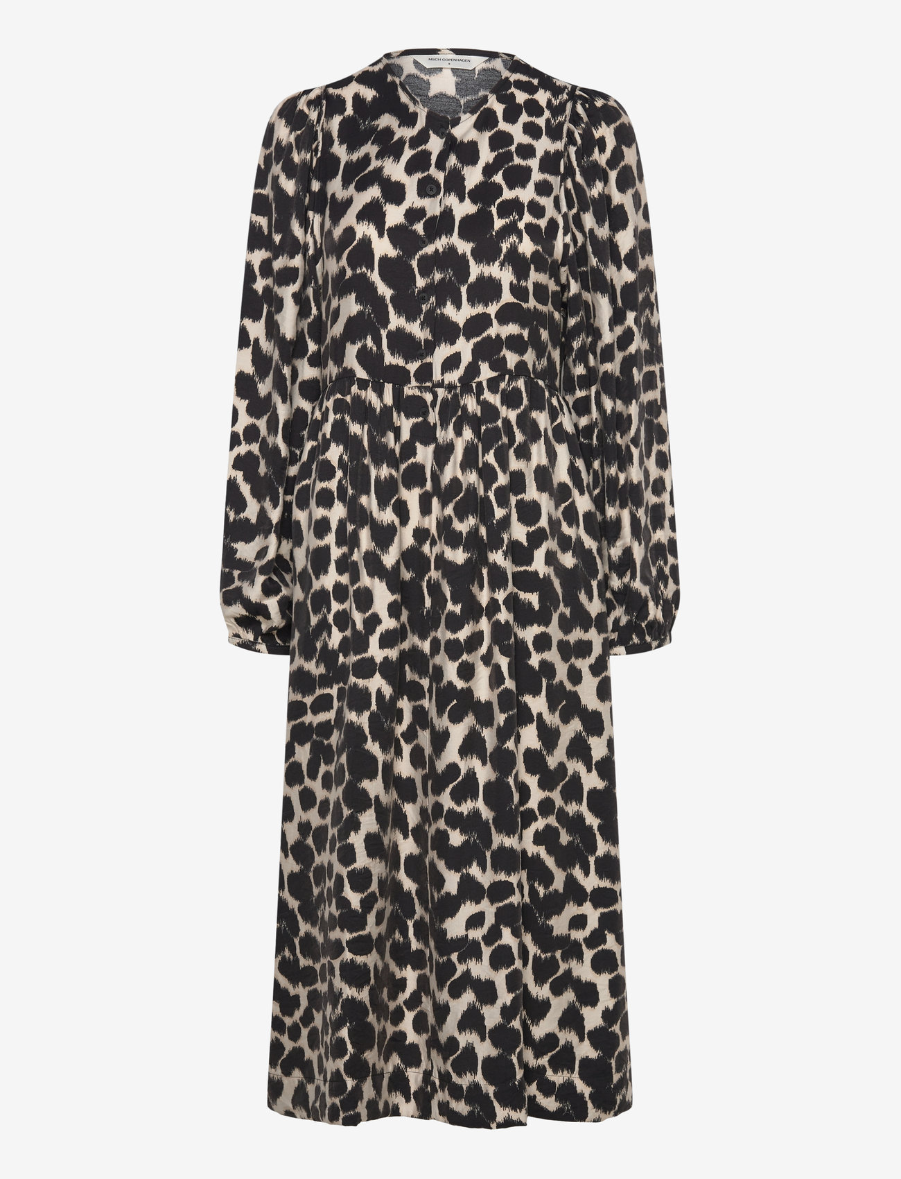 MSCH Copenhagen - MSCHOttelie Karalynn Long Dress AOP - summer dresses - oatmeal animal - 0