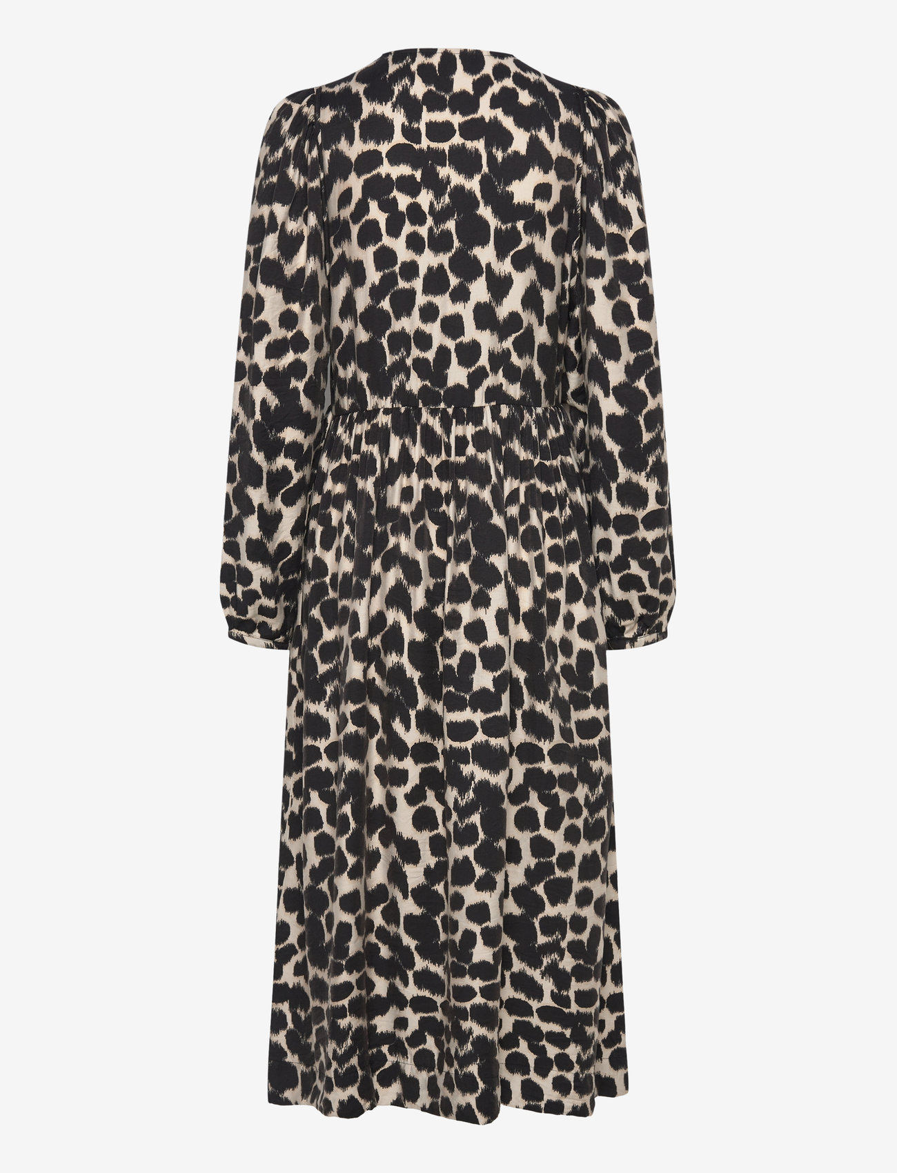 MSCH Copenhagen - MSCHOttelie Karalynn Long Dress AOP - summer dresses - oatmeal animal - 1