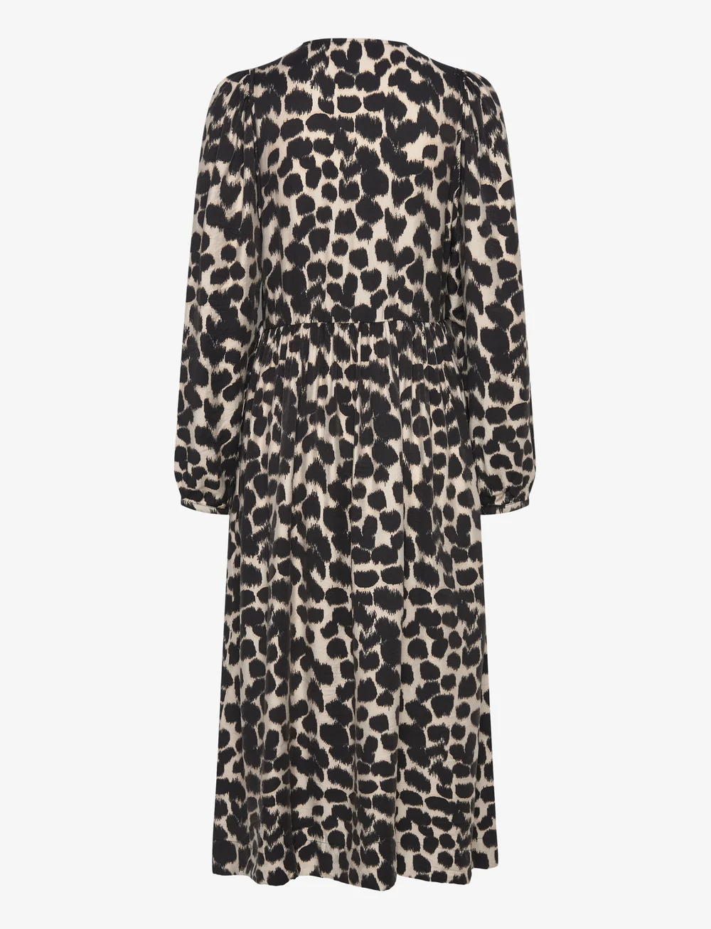 MSCH Copenhagen - MSCHOttelie Karalynn Long Dress AOP - sommerkjoler - oatmeal animal - 1