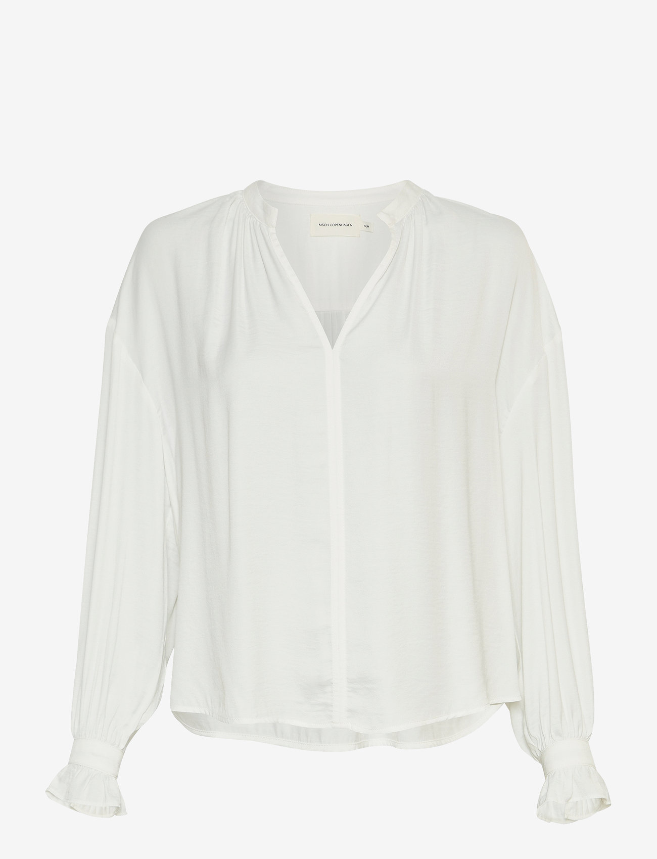 MSCH Copenhagen - MSCHMinara Maluca Top - langærmede bluser - cloud white - 0