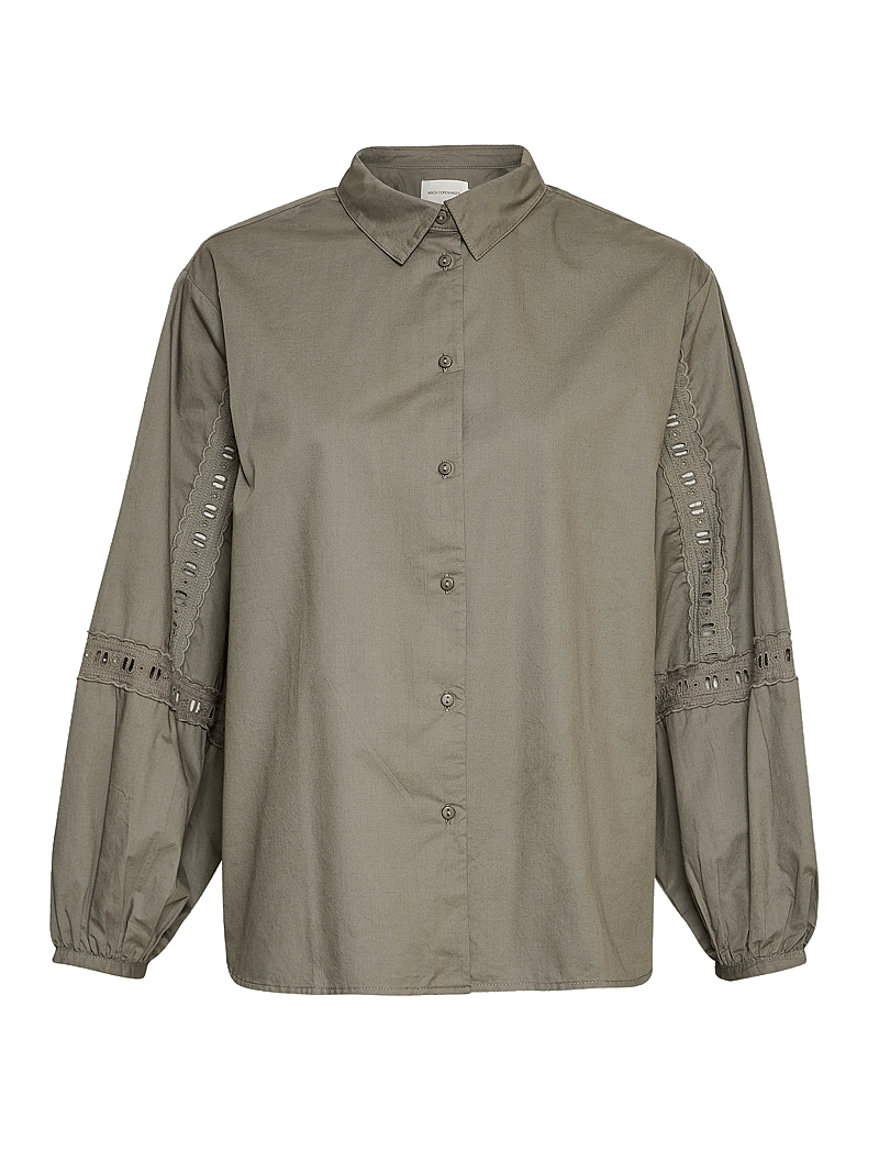 MSCH Copenhagen - MSCHJeovana Petronia Shirt - pikkade varrukatega särgid - mulled basil - 0