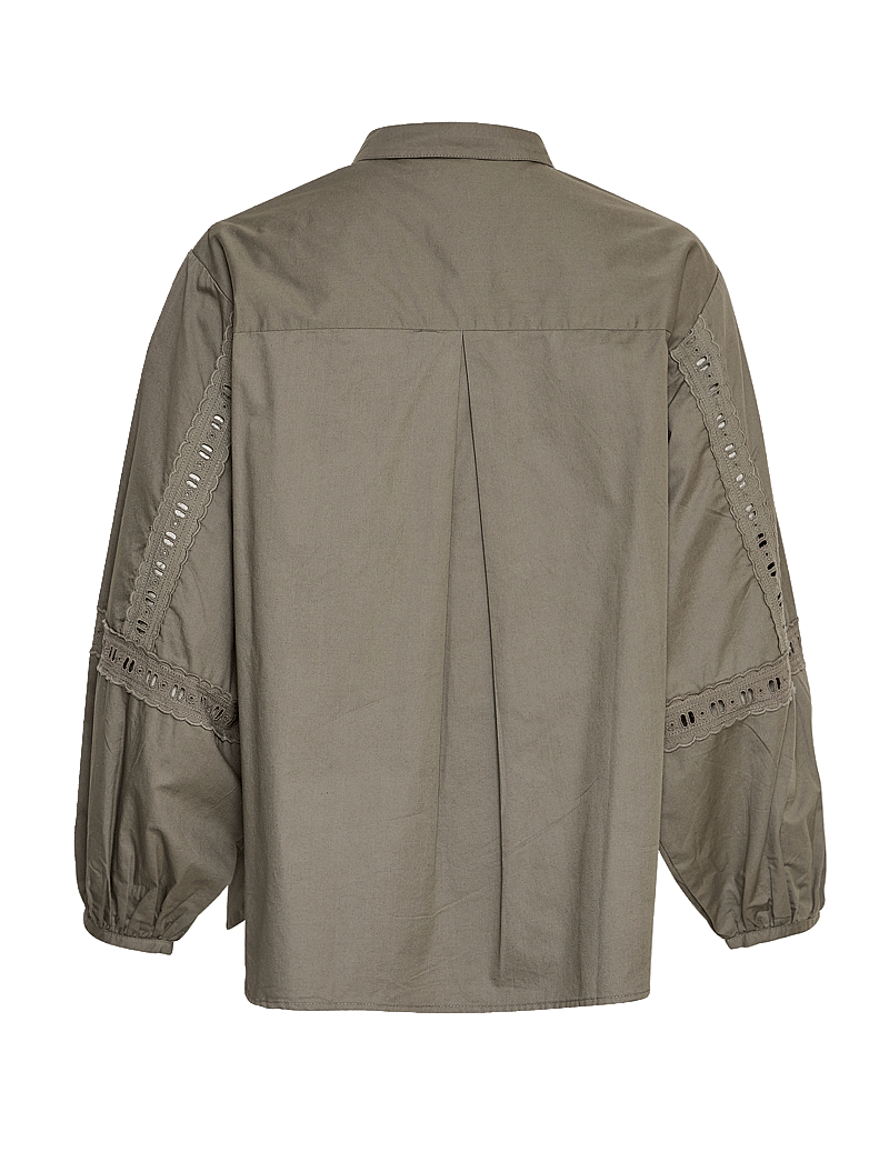 MSCH Copenhagen - MSCHJeovana Petronia Shirt - pikkade varrukatega särgid - mulled basil - 1