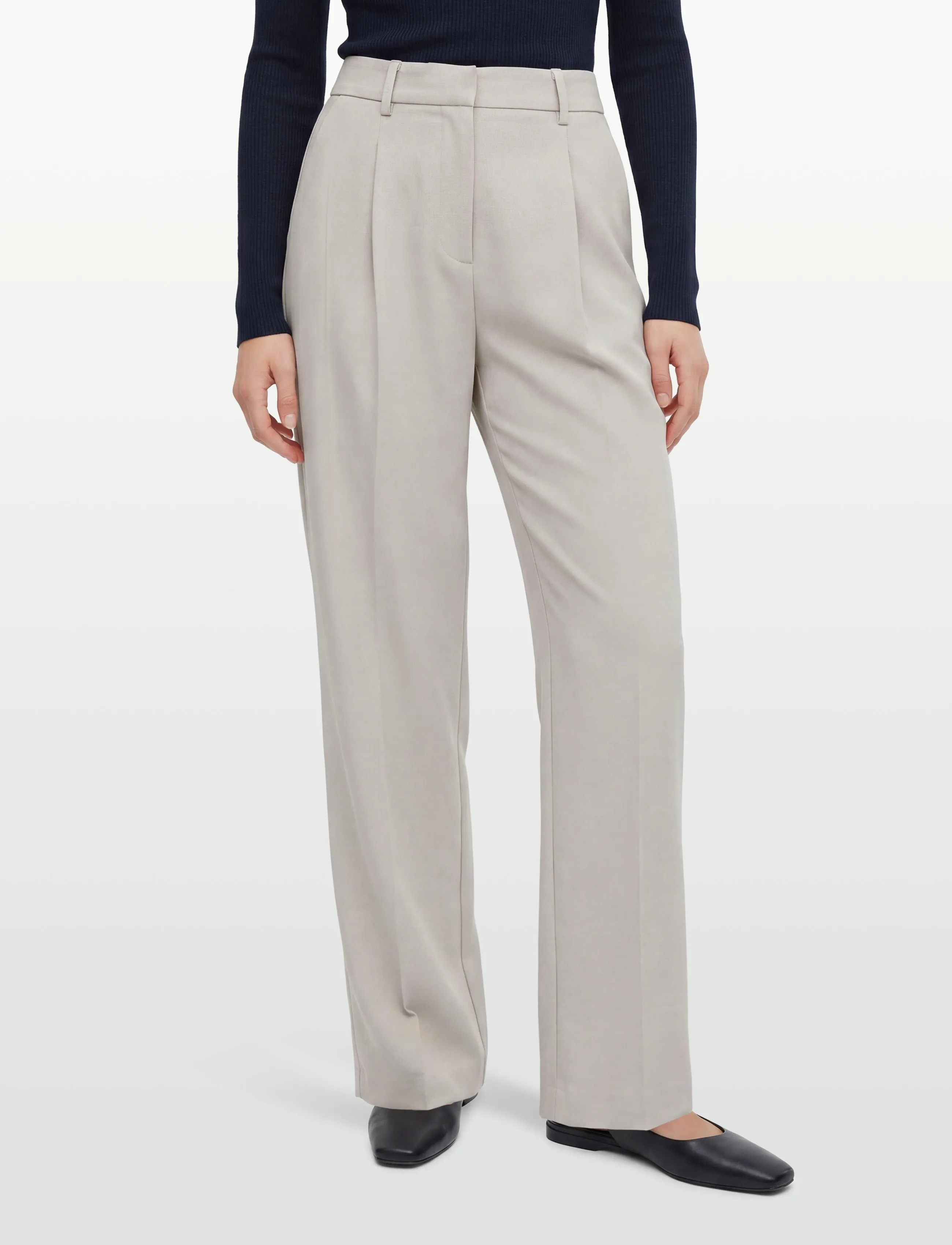 MSCH Copenhagen - MSCHMirabelle Michelle HW Pleat Pants - pidulikud püksid - peyote - 3