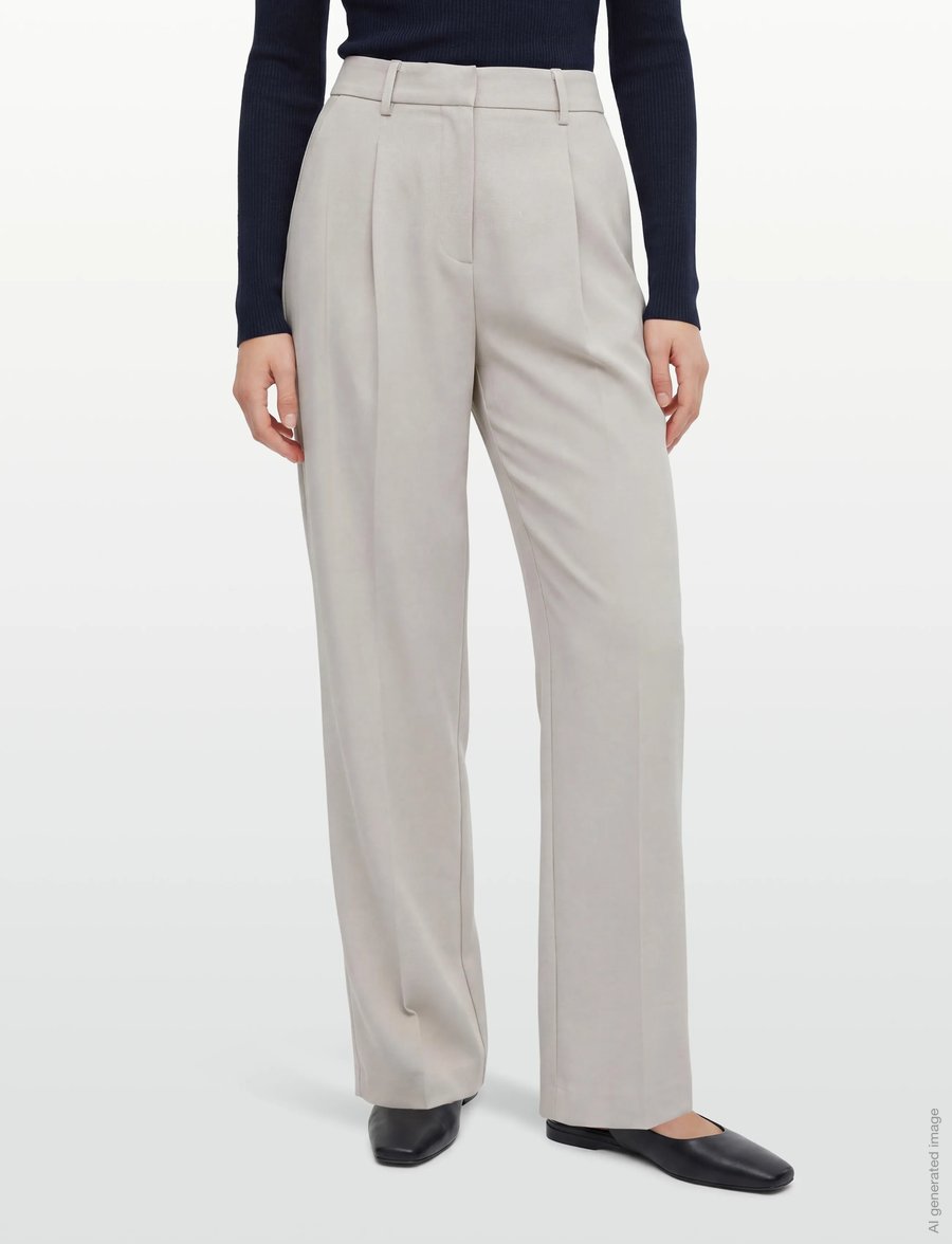 MSCH Copenhagen - MSCHMirabelle Michelle HW Pleat Pants - pidulikud püksid - peyote - 3
