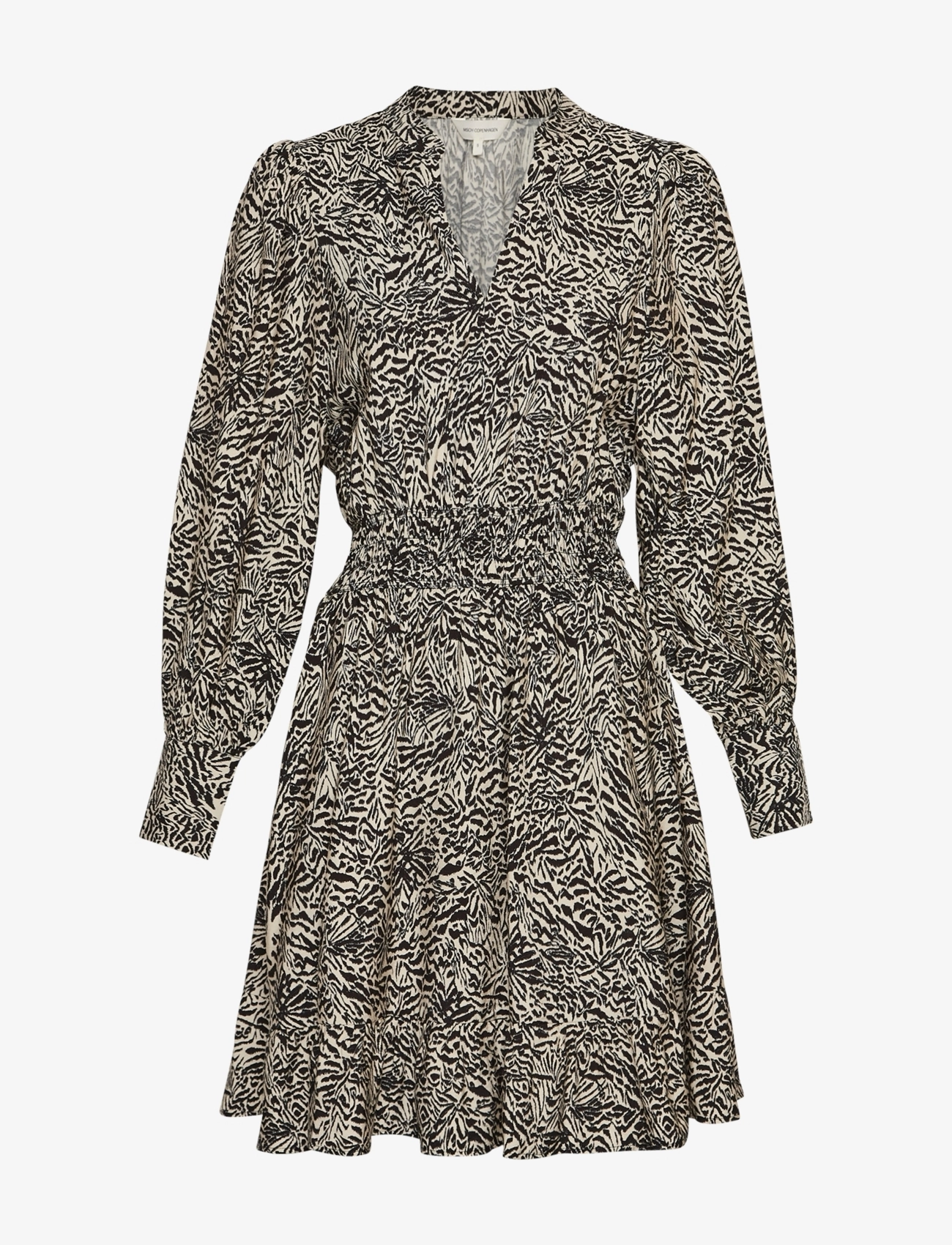 MSCH Copenhagen MSCHAmabella Short Dress AOP - Riided - PEYOTE ANIMAL / black
