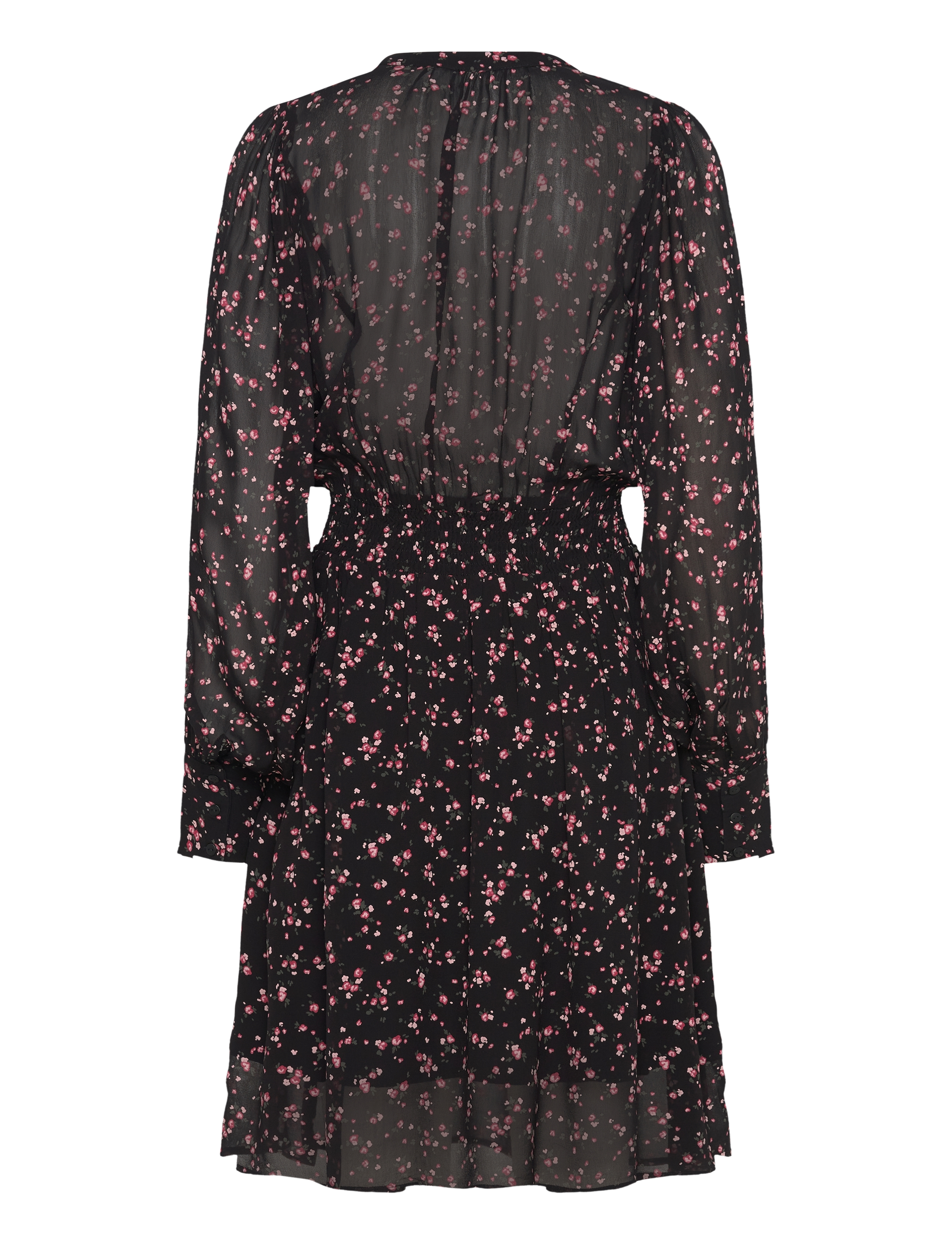 MSCH Copenhagen - MSCHOrabella Dress AOP - skjortekjoler - black flower - 1