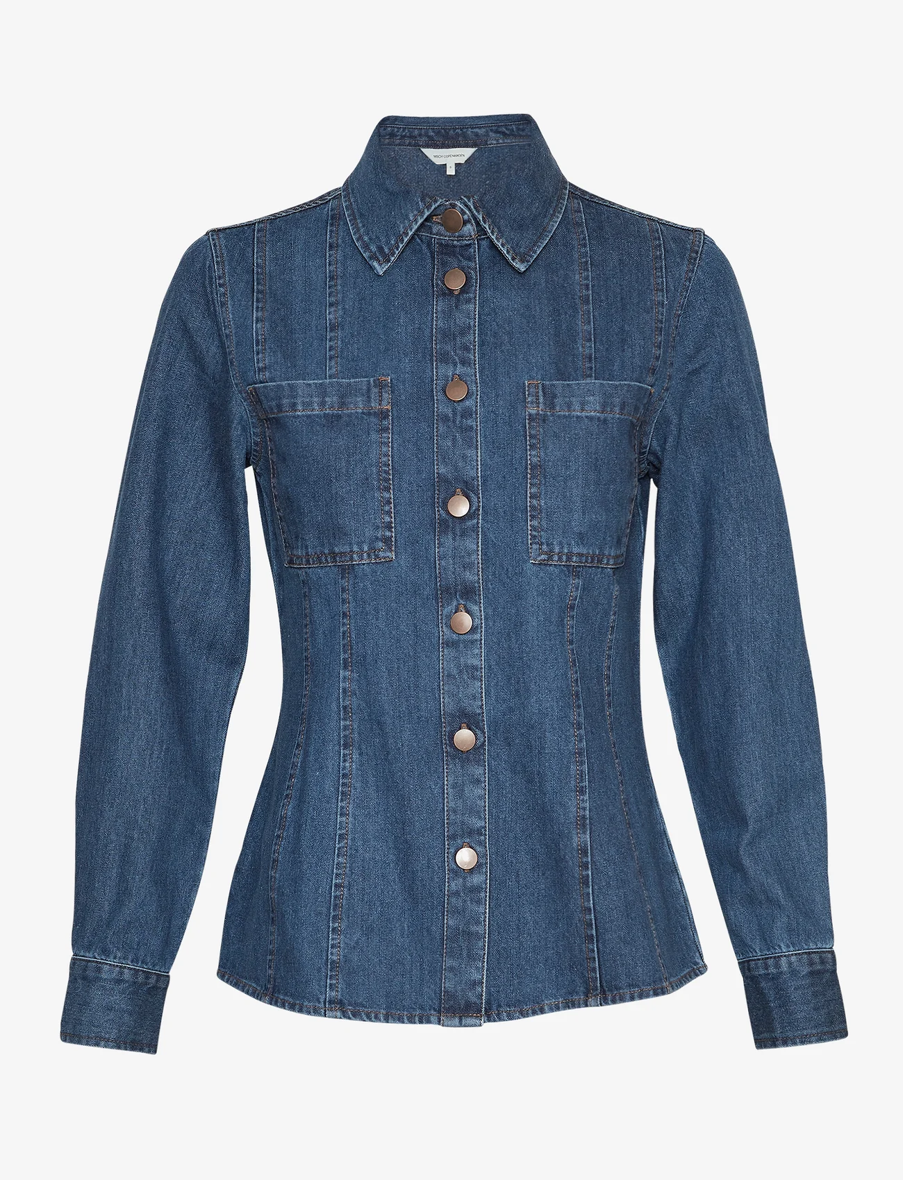 MSCH Copenhagen - MSCHSophine Emma Shirt - jeansskjortor - dark blue wash - 0
