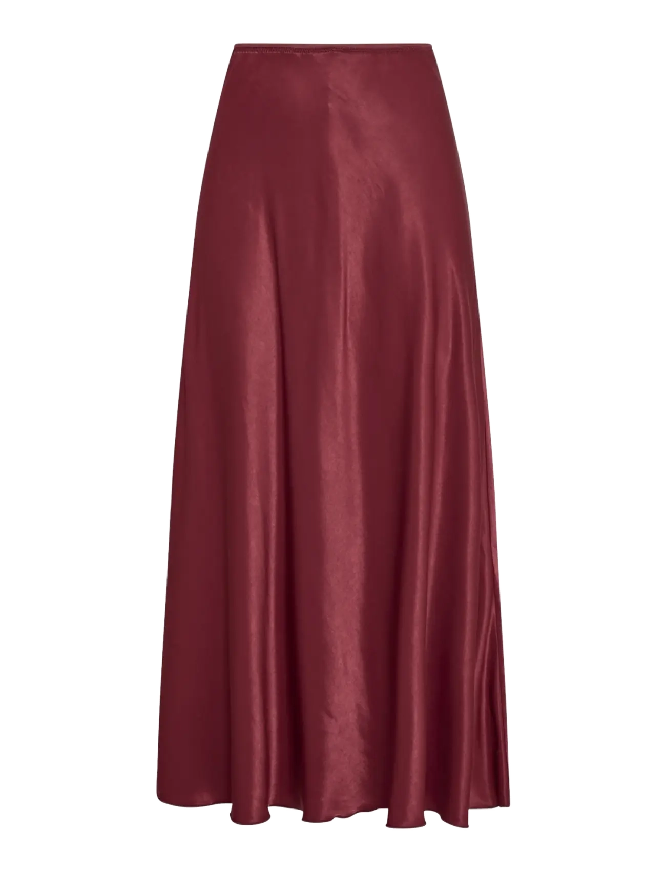MSCH Copenhagen Mschnicolette Ullas Skirt, Kvinder, Satin Nederdel, Bordeaux, Str: S