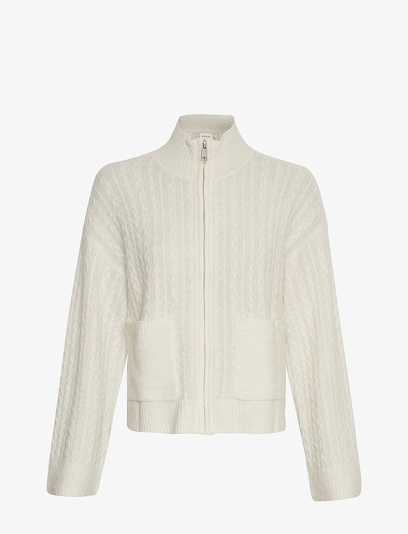 MSCH Copenhagen - MSCHBlithe Hope Zip Cardigan - cardigans - egret - 0
