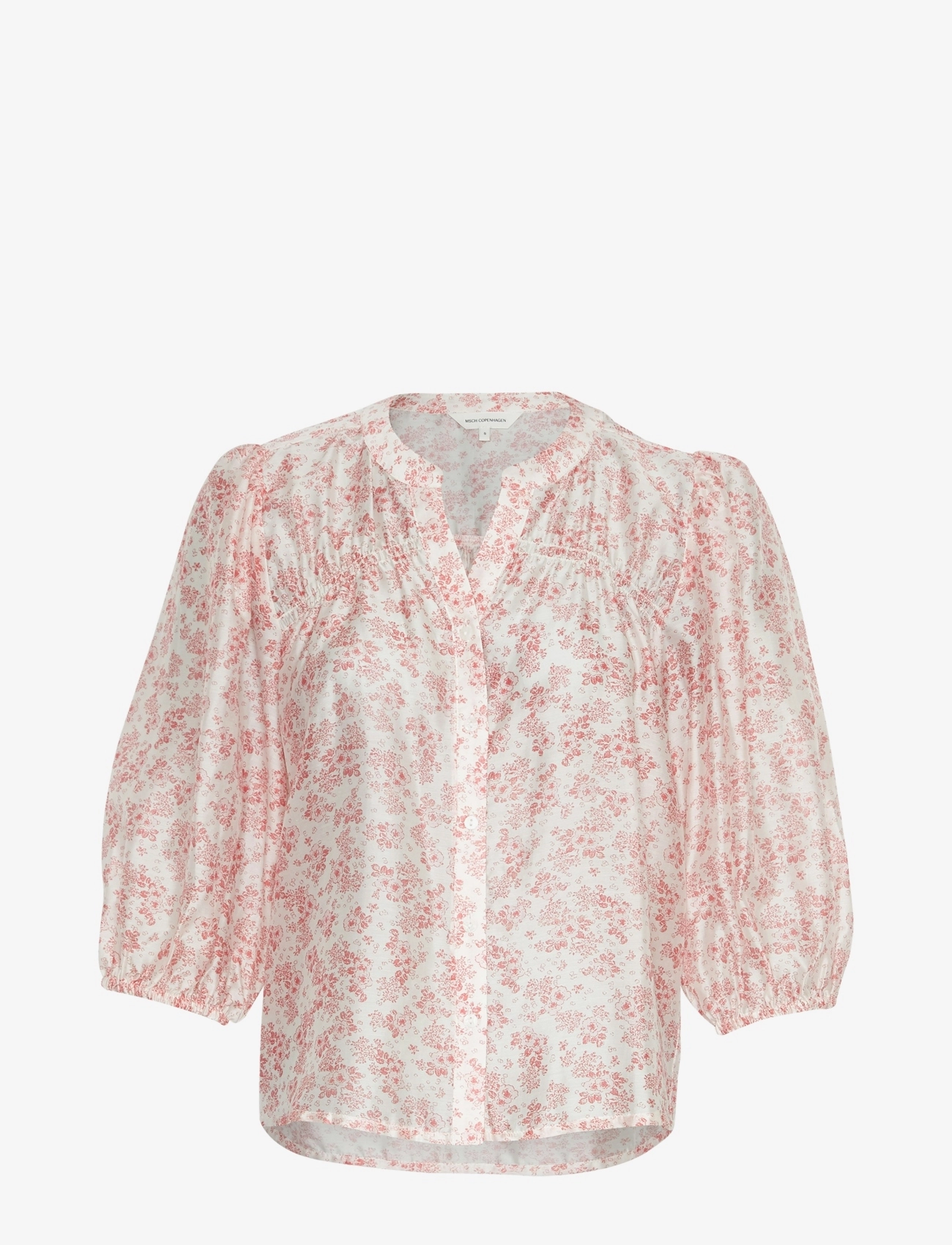 MSCH Copenhagen MSCHIsadora 3/4 Shirt AOP - Blusen - CHALK PINK FLWR / pink/rose
