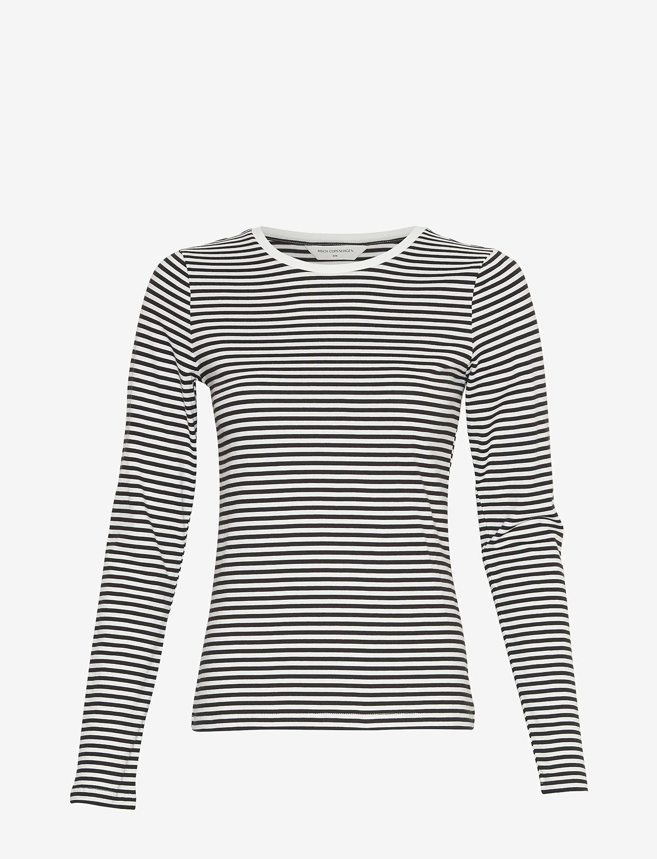 MSCH Copenhagen - MSCHGemma Hadrea O Top STP - langærmede toppe - egret/black - 0