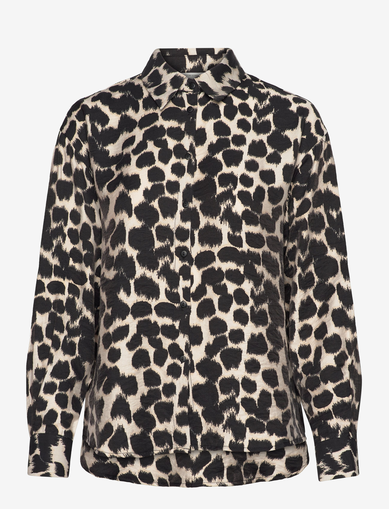 MSCH Copenhagen - MSCHOttelie Karalynn Shirt AOP - langärmlige hemden - oatmeal animal - 0