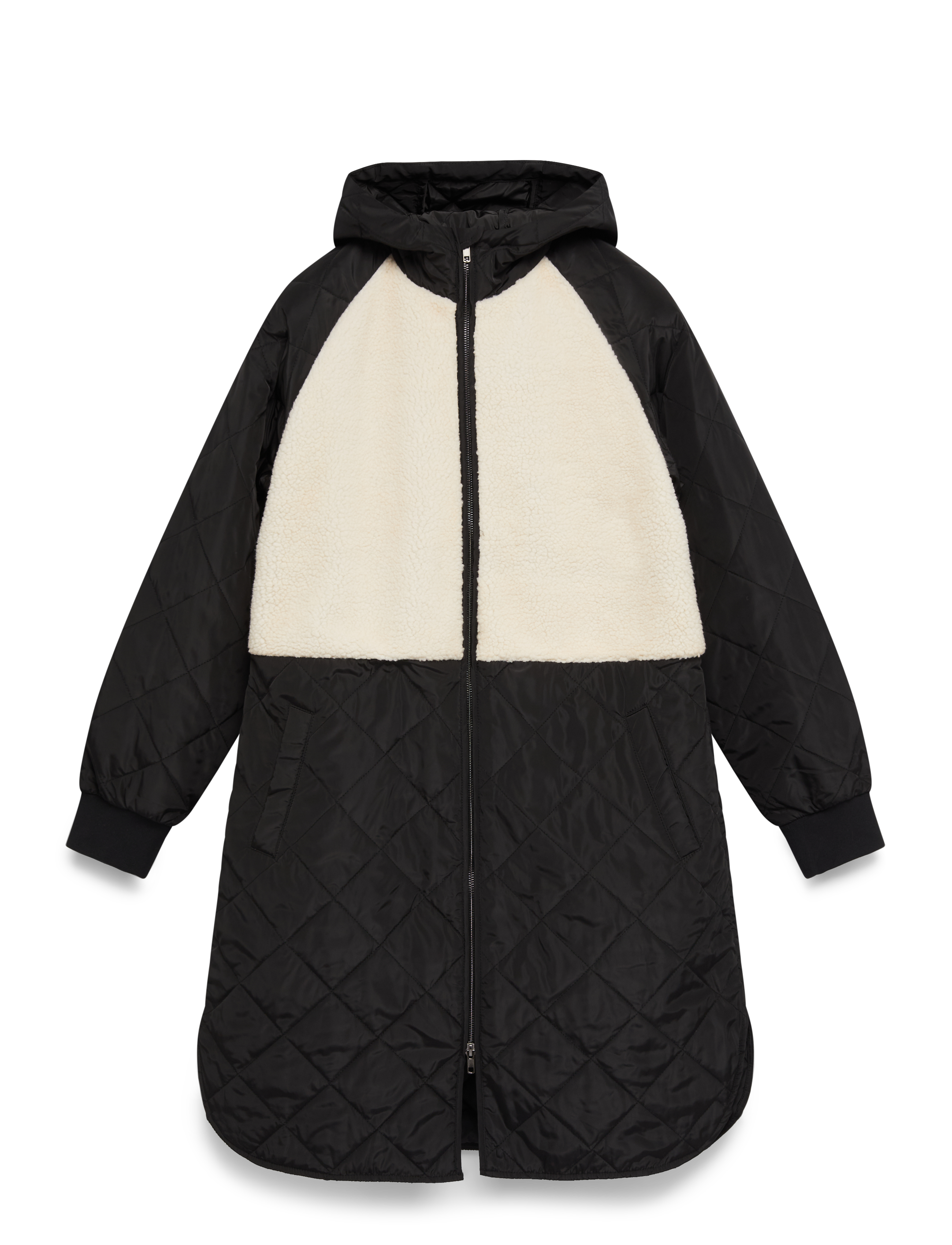 MSCH Copenhagen MSCHAdelyna Kiara Hood Jacket - Kampanjer - BLACK/OATMEAL / black