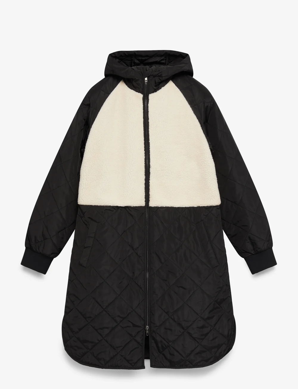 MSCH Copenhagen - MSCHAdelyna Kiara Hood Jacket - parkas - black/oatmeal - 1