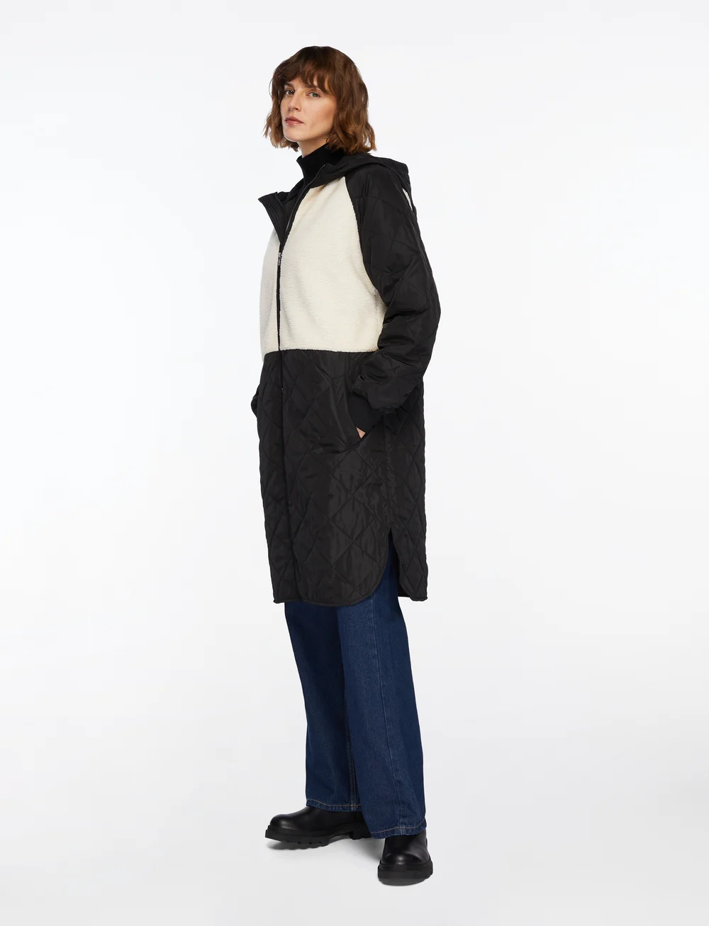 MSCH Copenhagen - MSCHAdelyna Kiara Hood Jacket - parkas - black/oatmeal - 3