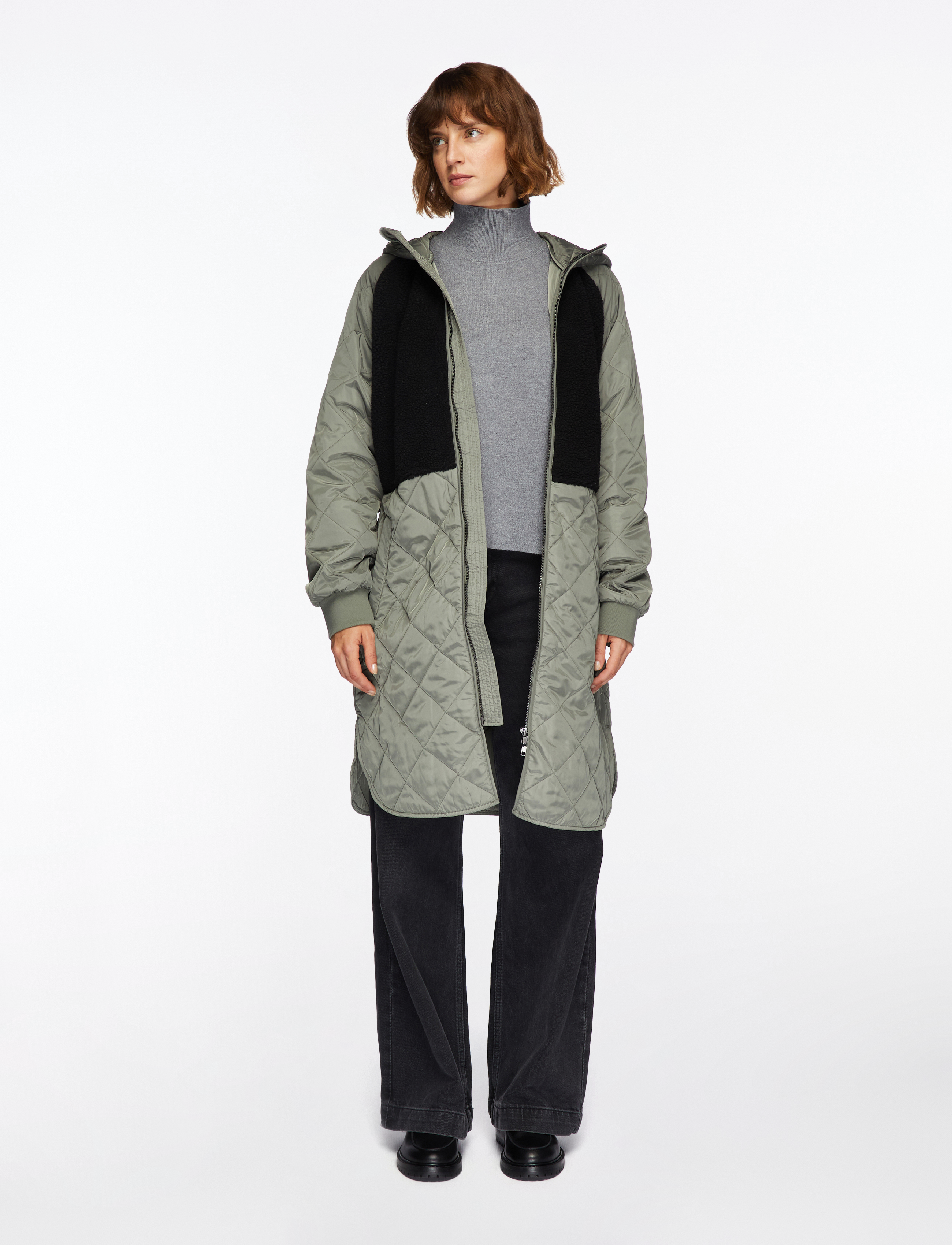 MSCH Copenhagen - MSCHAdelyna Kiara Hood Jacket - ytterkläder - m basil/black - 2