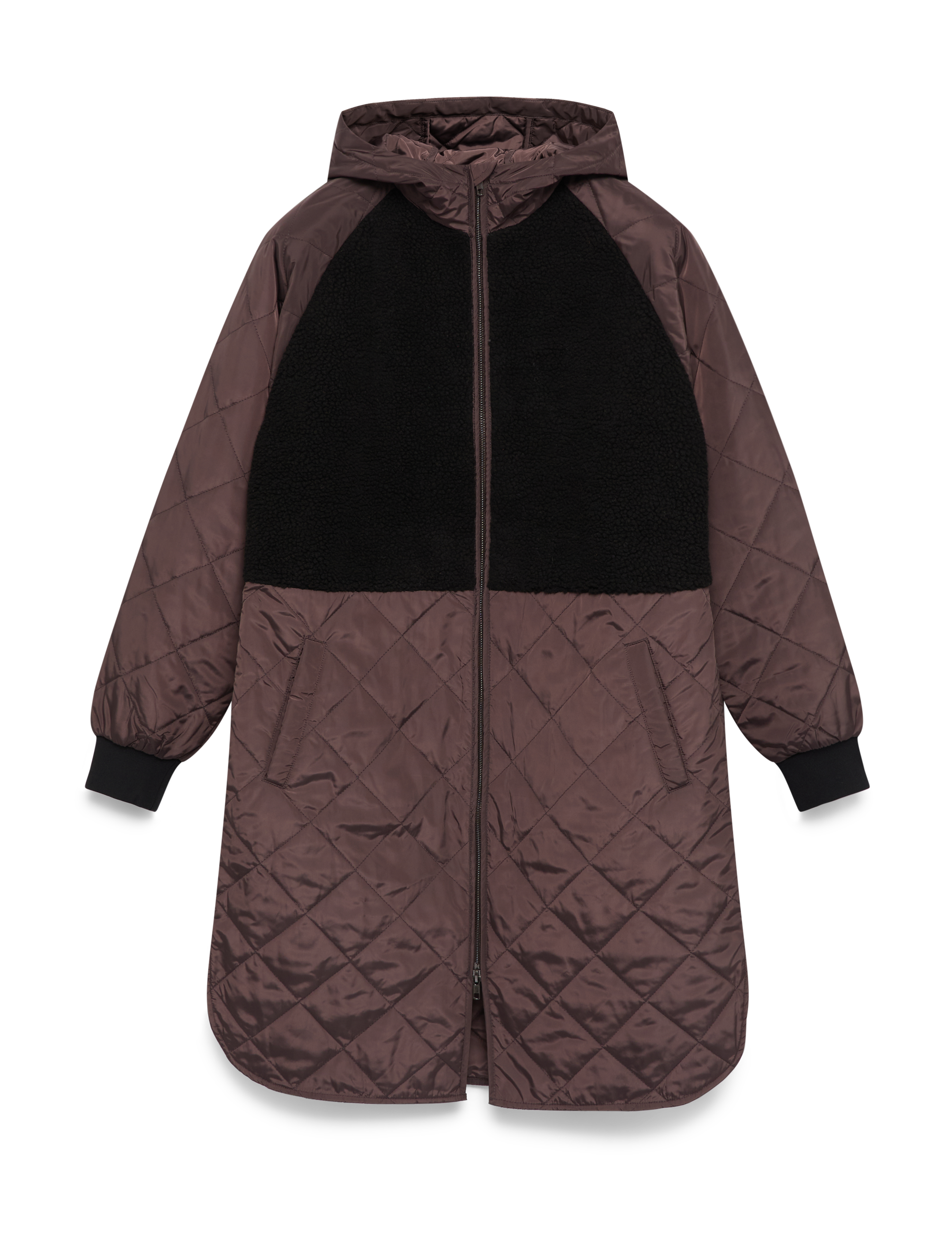 MSCH Copenhagen MSCHAdelyna Kiara Hood Jacket - MSCH Copenhagen - RAISIN/BLACK / brown