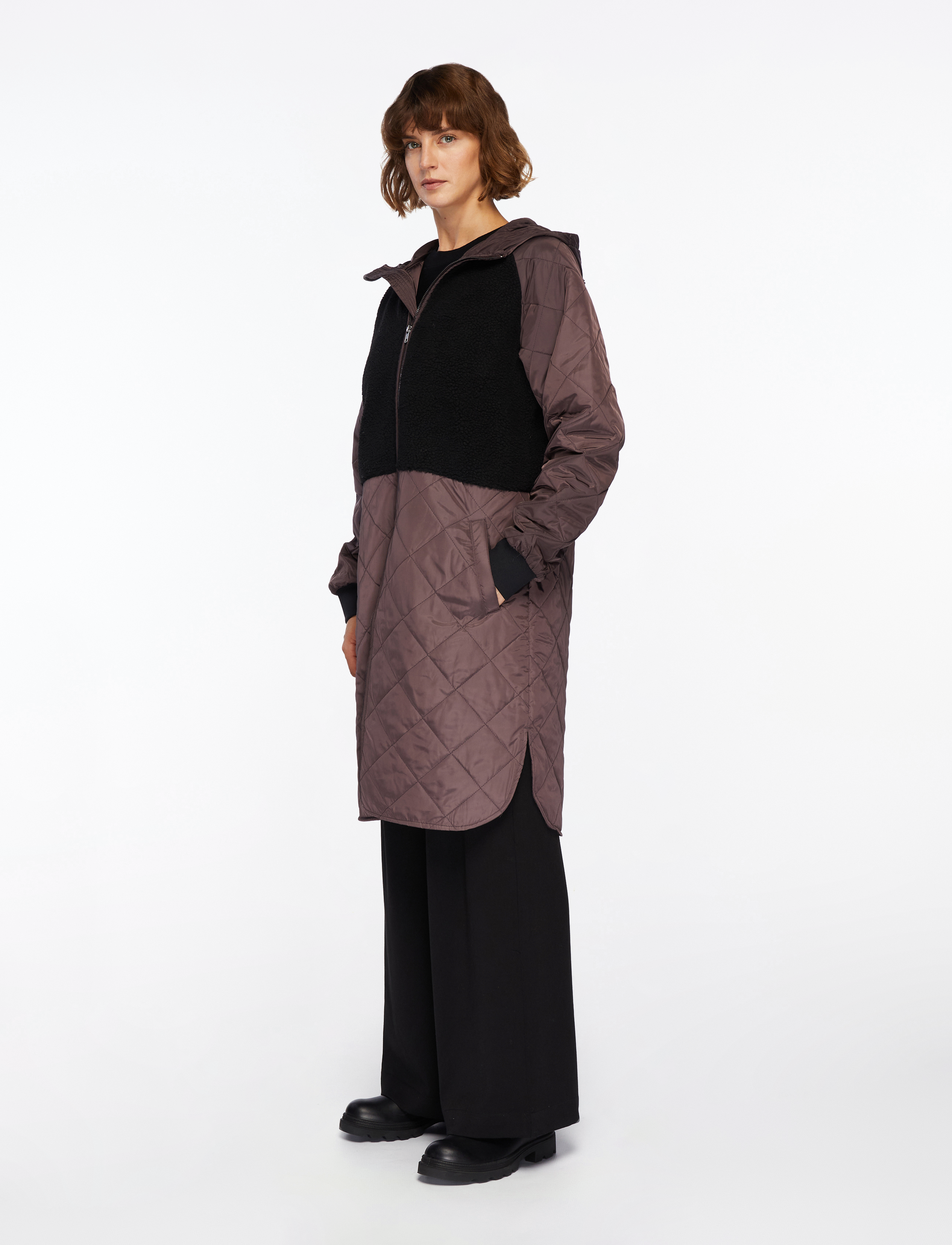 MSCH Copenhagen - MSCHAdelyna Kiara Hood Jacket - overtøj - raisin/black - 3