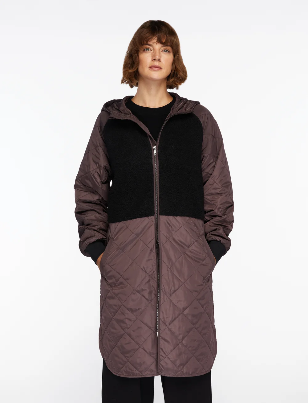 MSCH Copenhagen - MSCHAdelyna Kiara Hood Jacket - parkas - raisin/black - 0