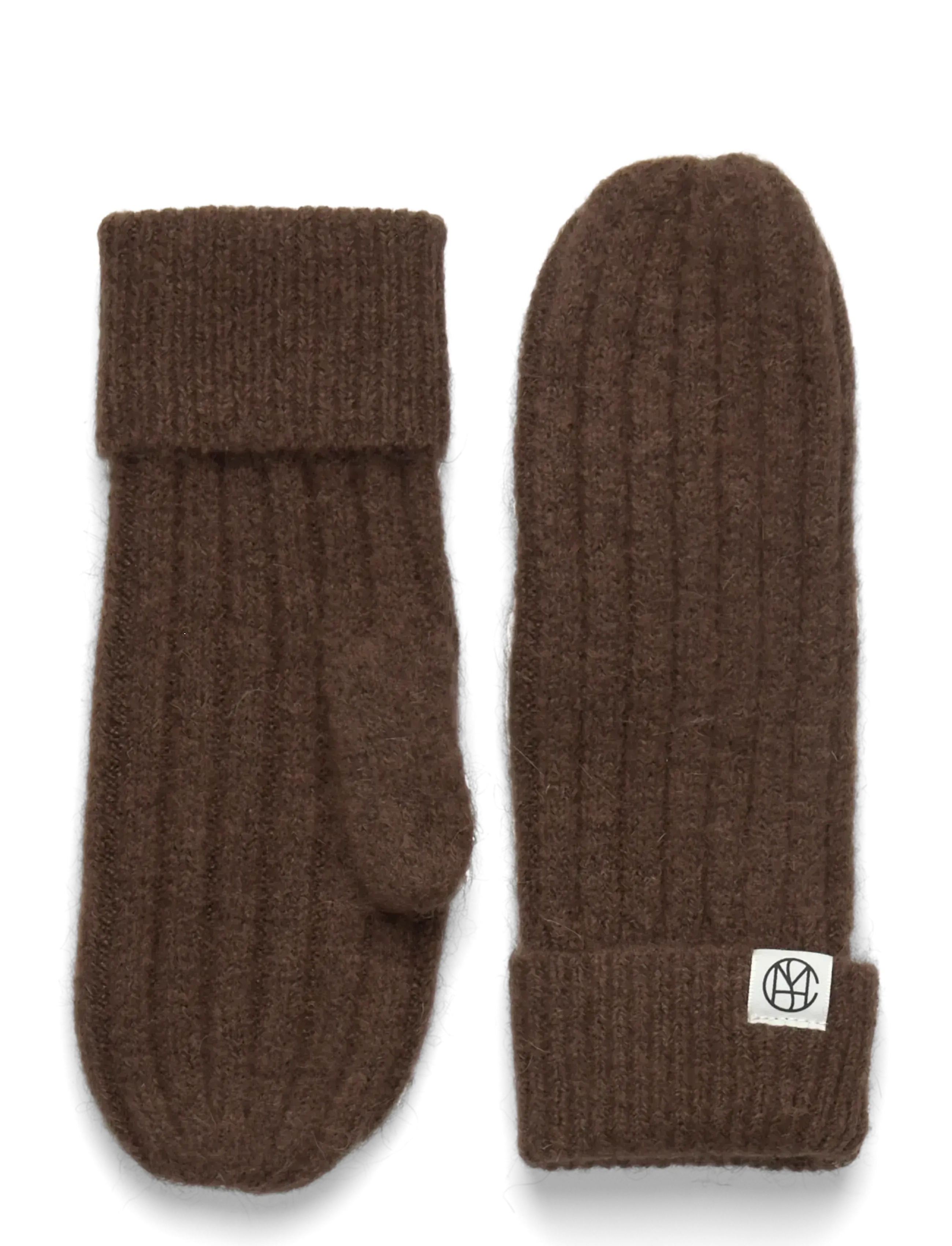 MSCH Copenhagen Keyhope Icon Mittens, Kvinder, Ribbede Vanter, Brun, Str: ONE SIZE