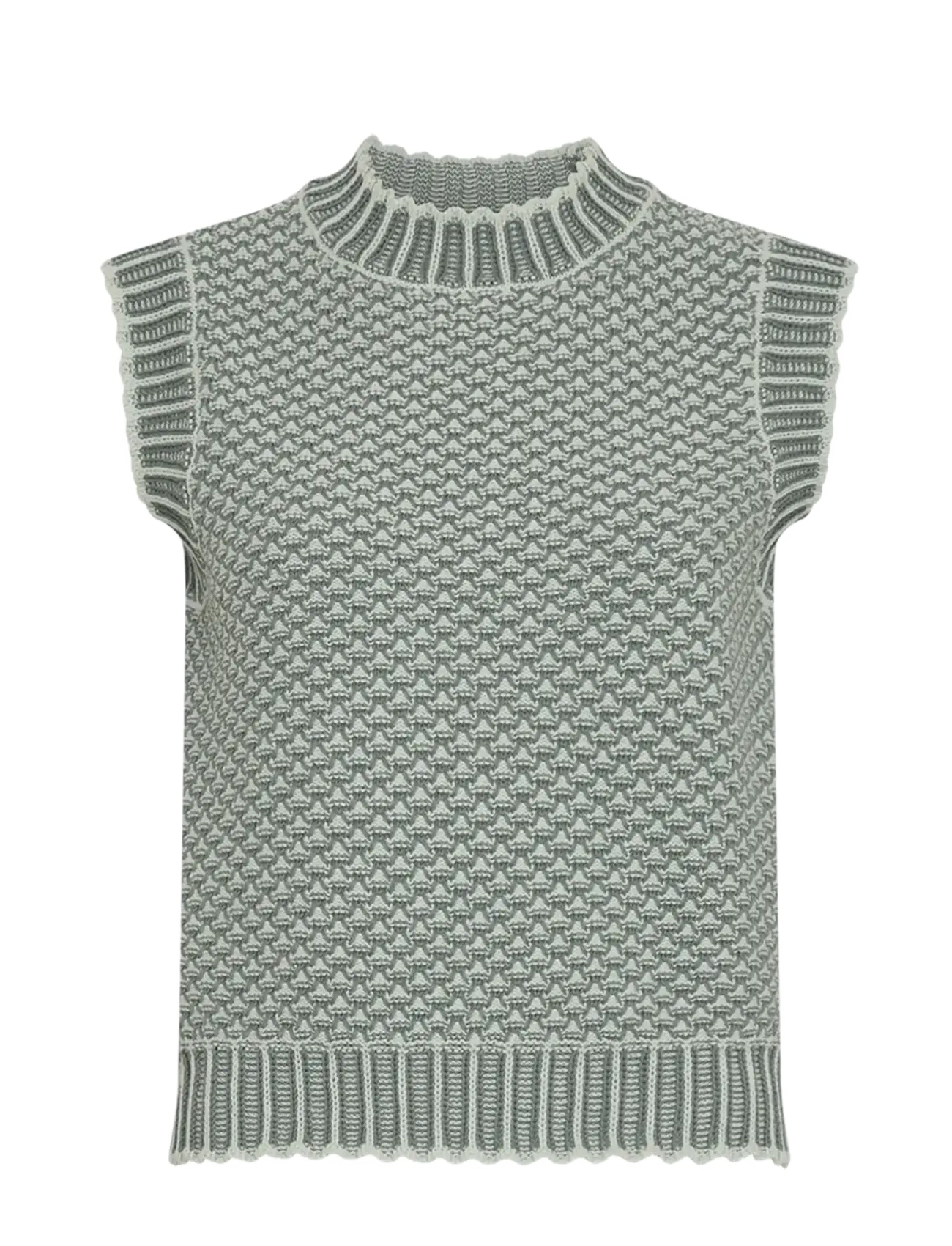MSCH Copenhagen MSCHPilla Vest - Strickmode - B CHOY/L WREATH / green