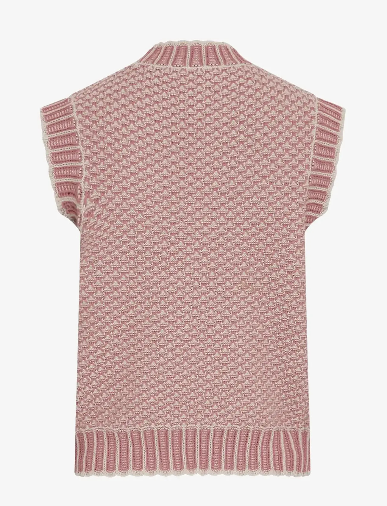 MSCH Copenhagen - MSCHPilla Vest - stickade västar - oatmeal/f rose - 1