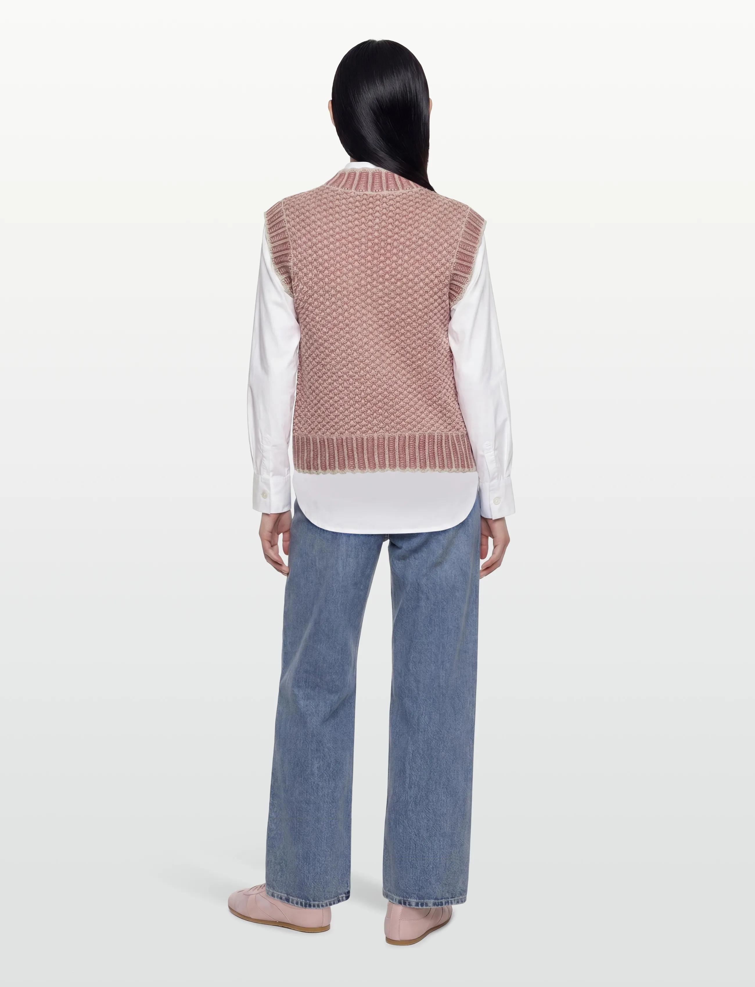 MSCH Copenhagen - MSCHPilla Vest - strickwesten - oatmeal/f rose - 4