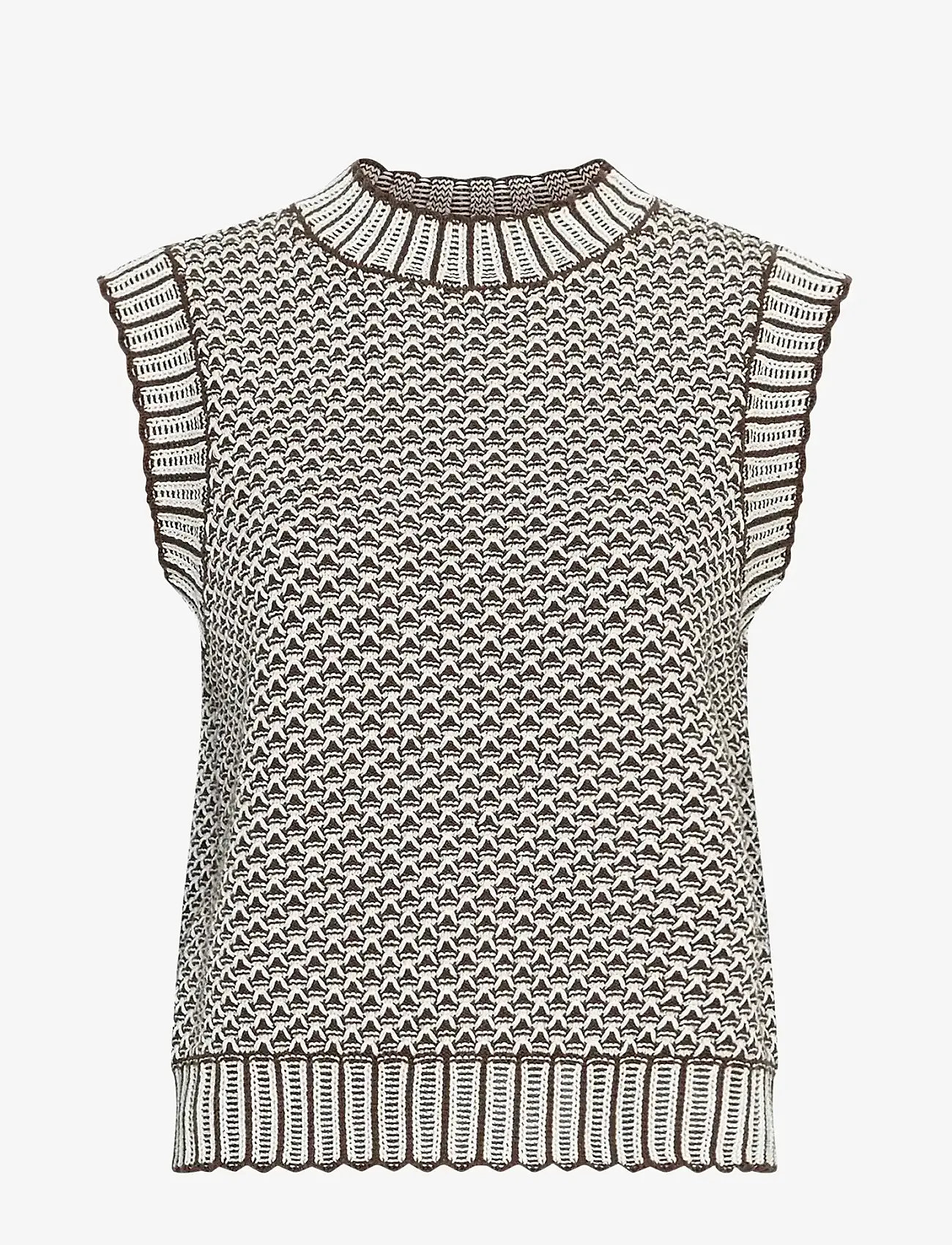 MSCH Copenhagen - MSCHPilla Vest - gestrickte westen - slate blk/egret - 0