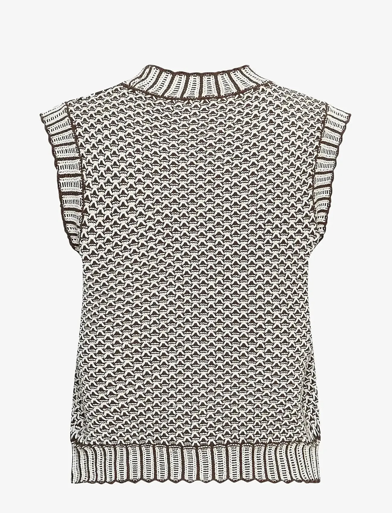 MSCH Copenhagen - MSCHPilla Vest - gestrickte westen - slate blk/egret - 1
