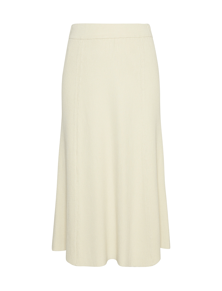 MSCH Copenhagen - MSCHHille Hasle Rib Skirt - kootud seelikud - pistachio shell - 0