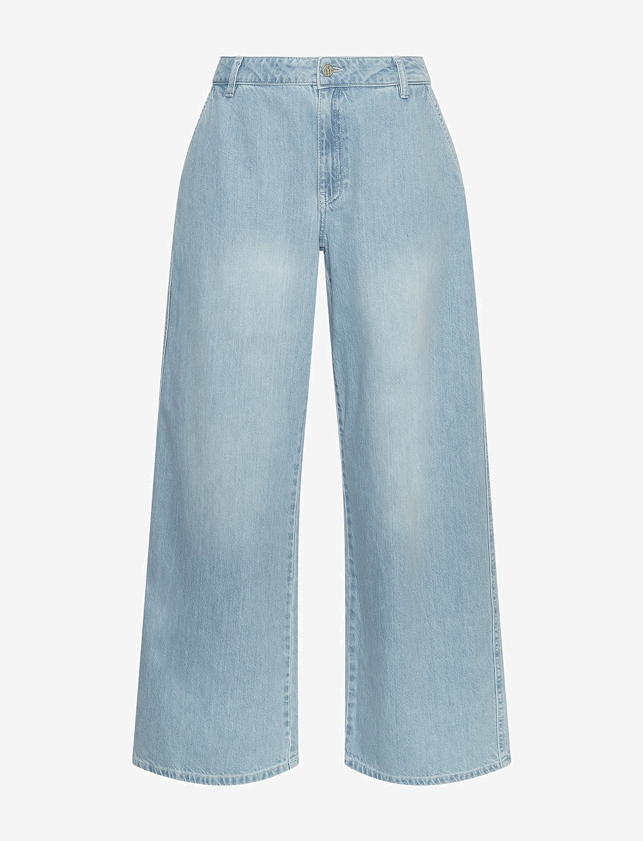MSCH Copenhagen - MSCHIngrid Lis HW Wide Jeans - hosen mit weitem bein - light blue wash - 0