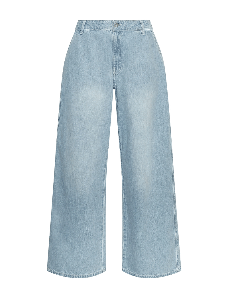 MSCH Copenhagen - MSCHIngrid Lis HW Wide Jeans - hosen mit weitem bein - light blue wash - 0