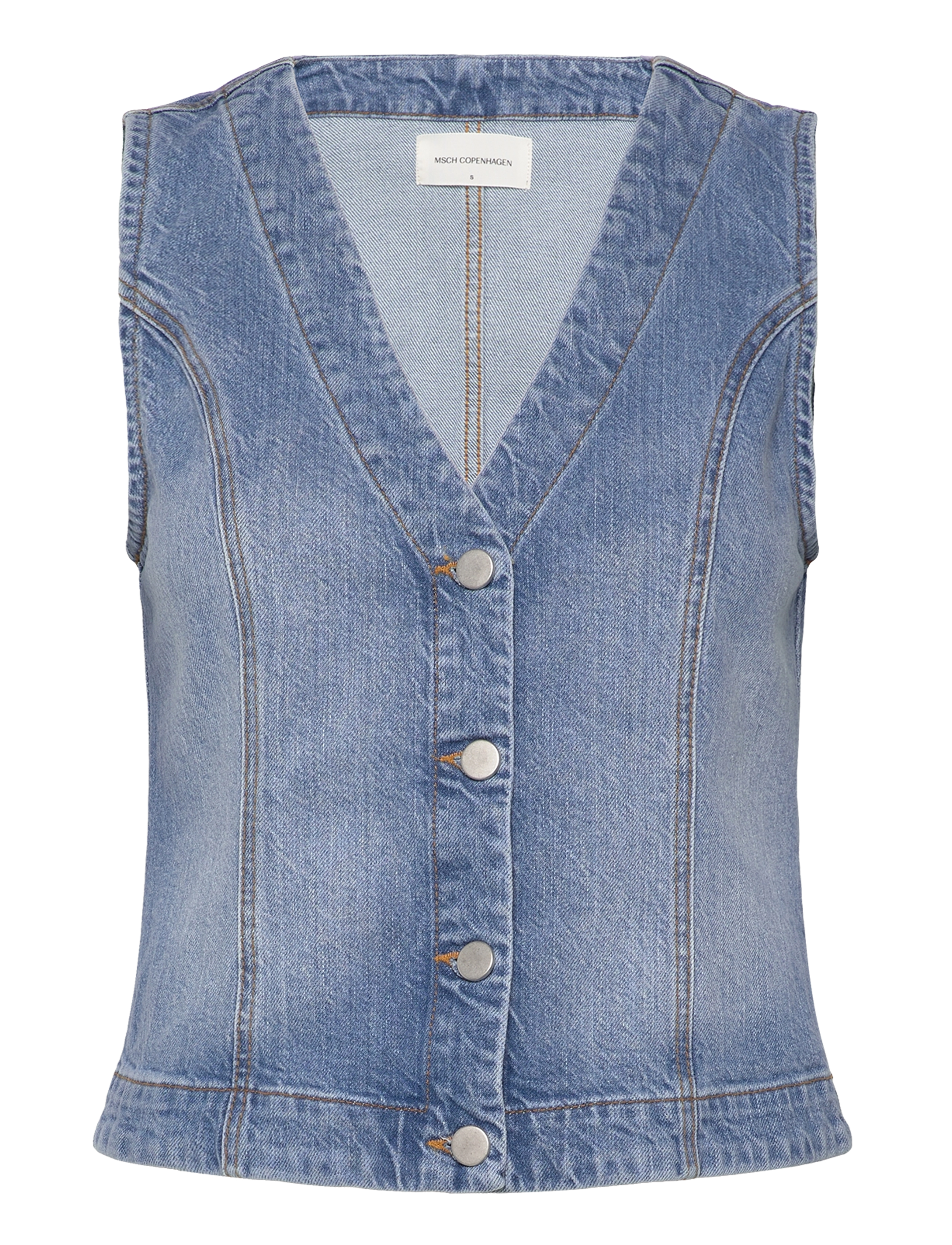 MSCH COPENHAGEN Mscheli Ada Denim Vest Blau - XS - Damen