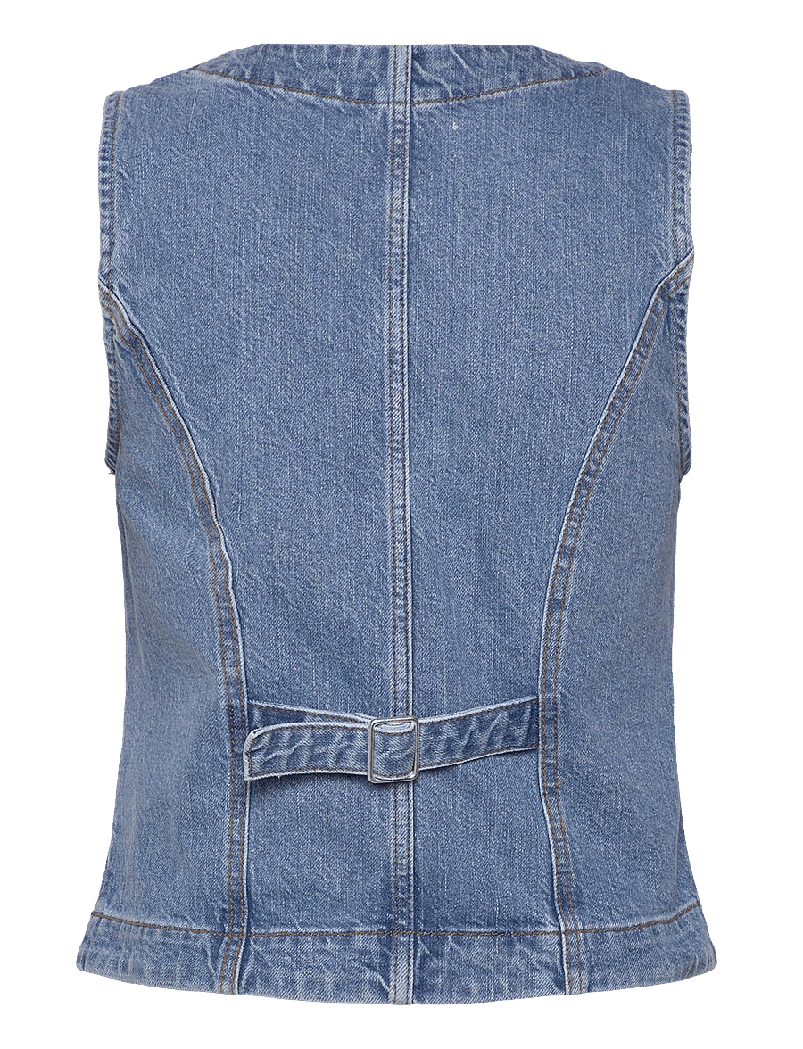 MSCH Copenhagen - MSCHEli Ada Denim Vest - denim-westen - mid blue wash - 1