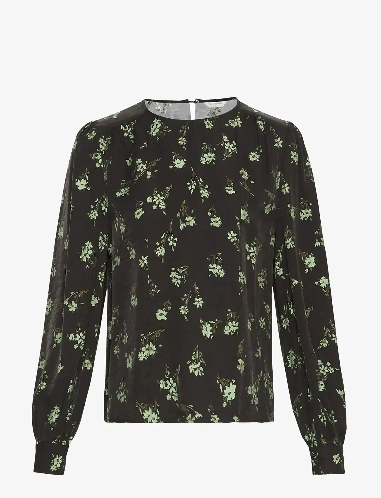 MSCH Copenhagen - MSCHJusine Karalynn Top AOP - långärmade blusar - forest shad flw - 0