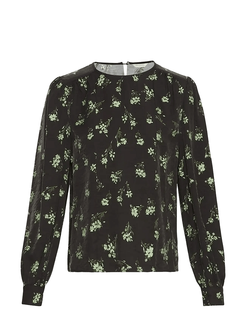 MSCH Copenhagen - MSCHJusine Karalynn Top AOP - langærmede bluser - forest shad flw - 0