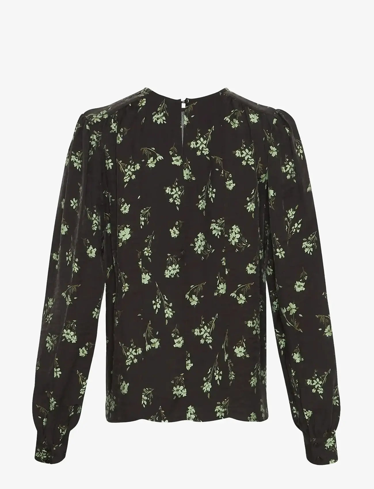 MSCH Copenhagen - MSCHJusine Karalynn Top AOP - långärmade blusar - forest shad flw - 1