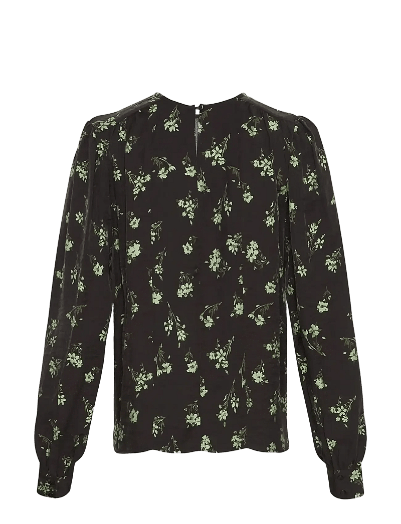 MSCH Copenhagen - MSCHJusine Karalynn Top AOP - langærmede bluser - forest shad flw - 1