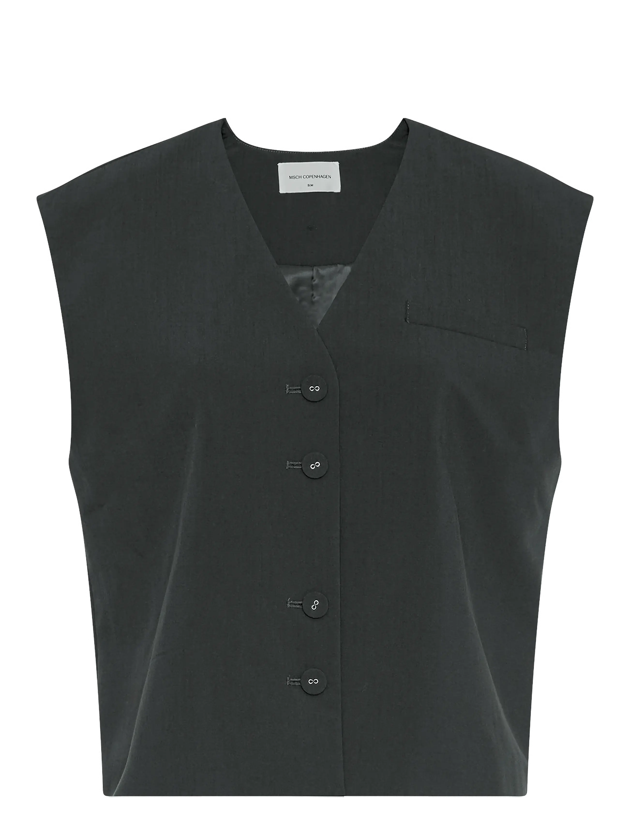 MSCH Copenhagen MSCHCassie Vest - Westen - PHANTOM / black