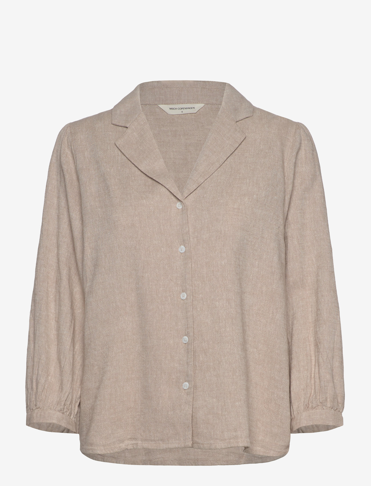 MSCH Copenhagen - MSCHPennie Ginia 3/4 Shirt - linneskjortor - sand - 0