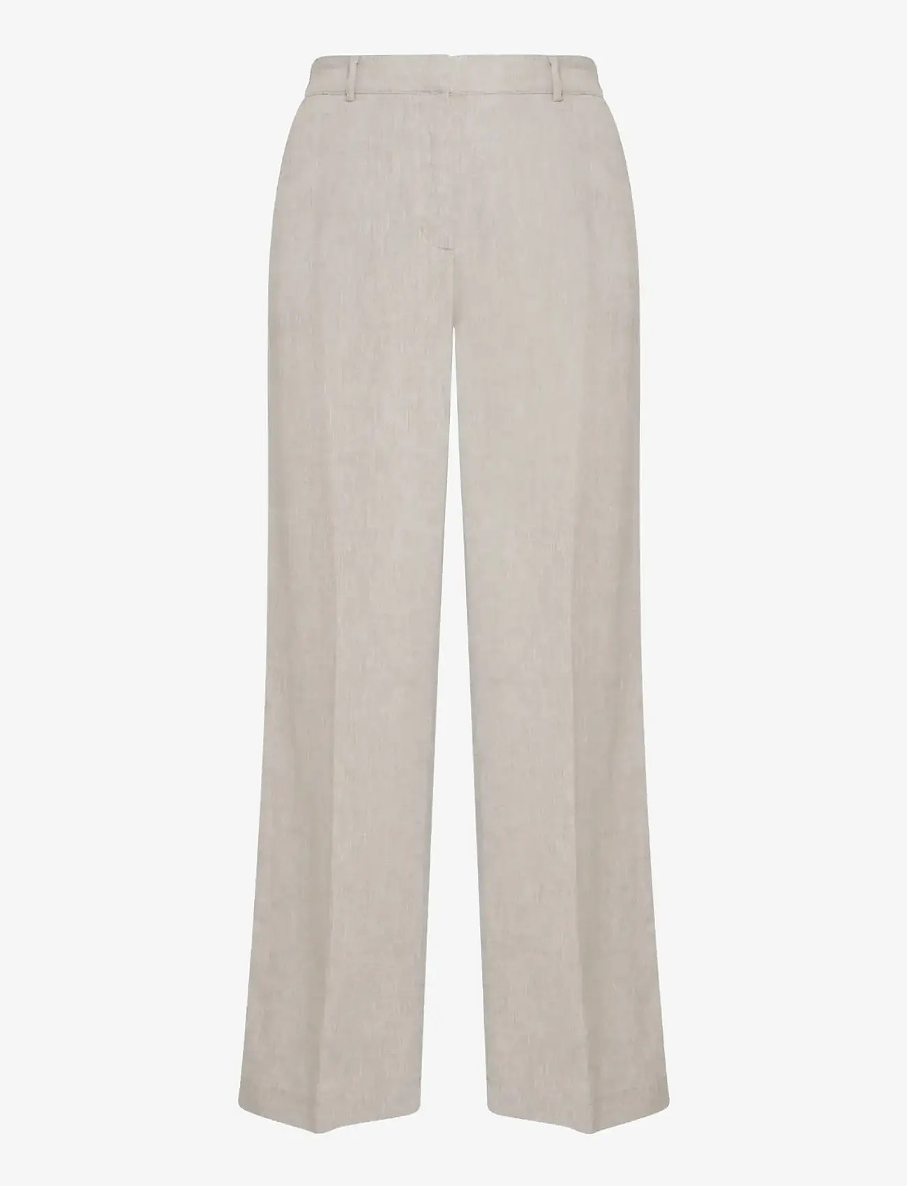 MSCH Copenhagen - MSCHPennie Ginia HW Pants - hørbukser - sand melange - 0