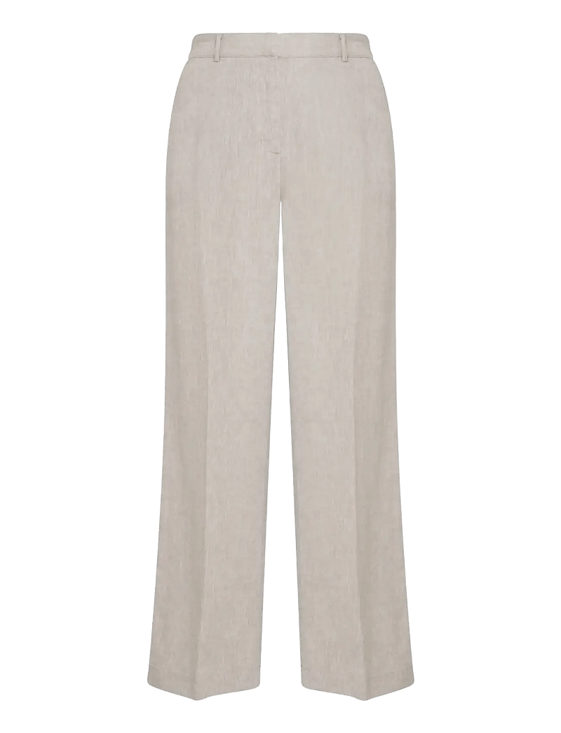 MSCH Copenhagen - MSCHPennie Ginia HW Pants - hørbukser - sand melange - 0