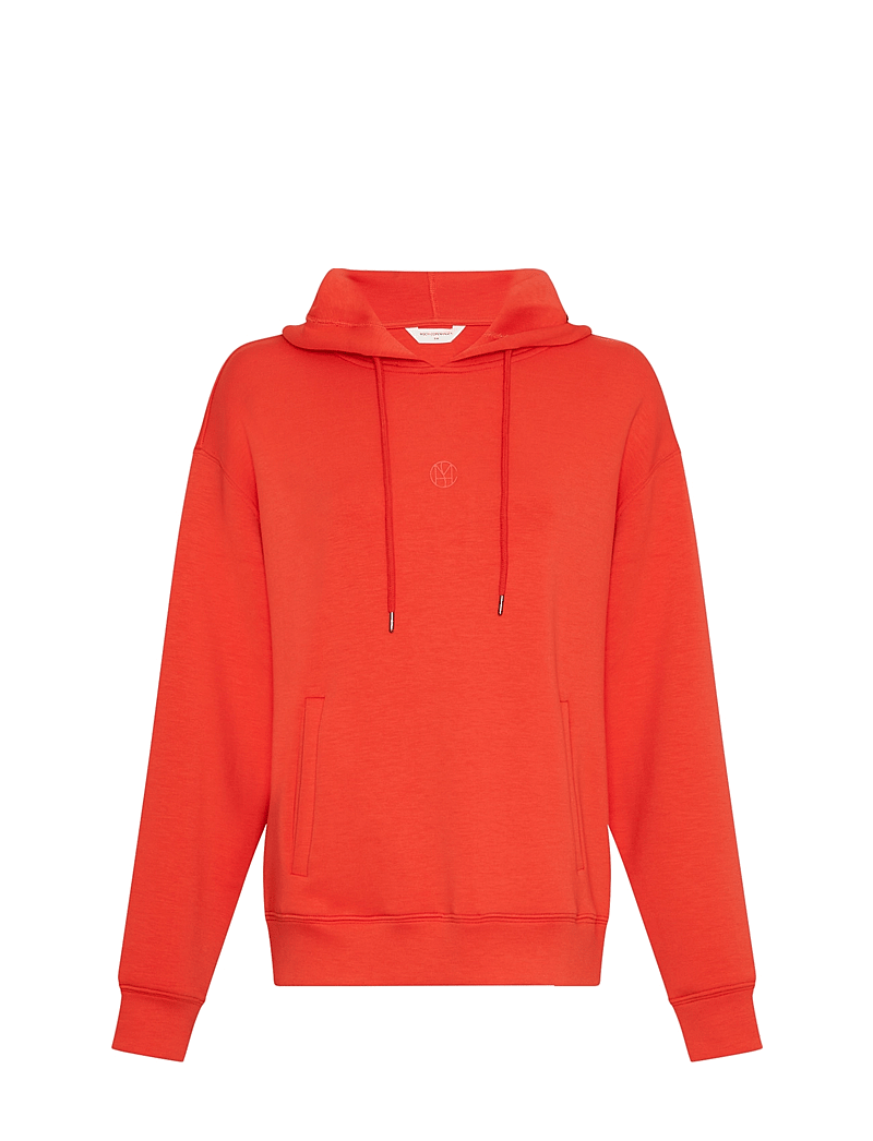 MSCH Copenhagen - MSCHIma Q Icon Hood Sweatshirt - kapuutsiga dressipluusid - flame scarlet - 0