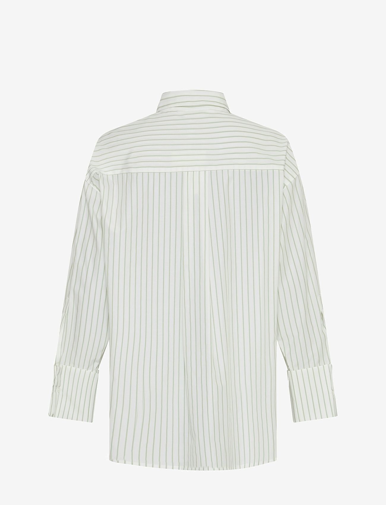 MSCH Copenhagen - MSCHErina Zenika Shirt STP - långärmade skjortor - egret/forest s - 1