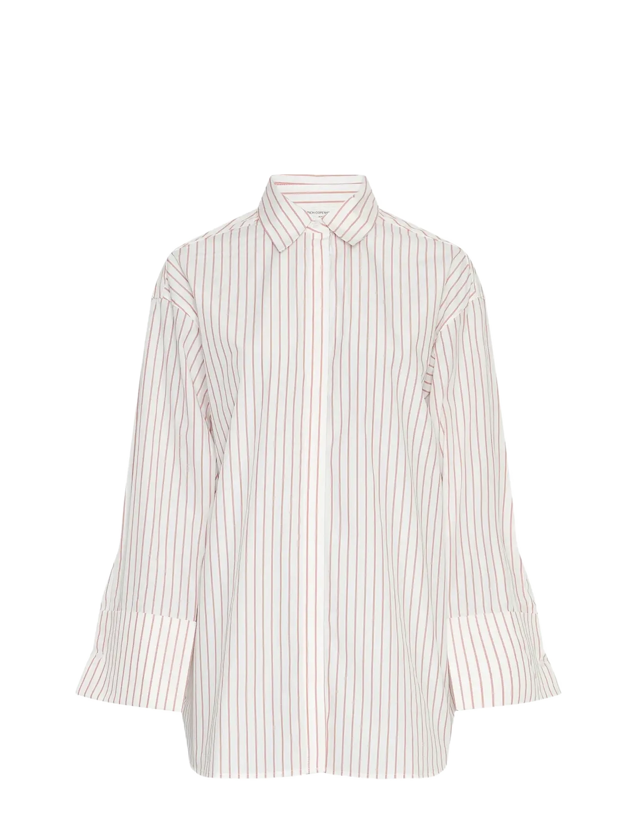 MSCH Copenhagen MSCHErina Zenika Shirt STP - Bluser & Skjorter - EGRET/F SCARLET / beige