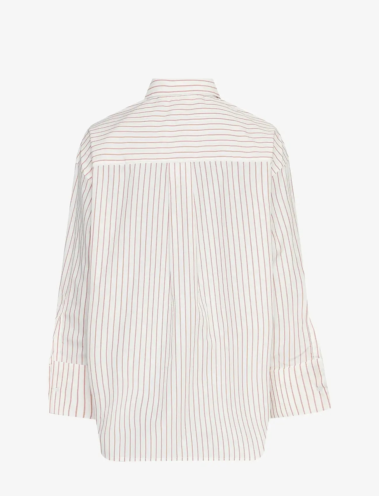 MSCH Copenhagen - MSCHErina Zenika Shirt STP - langærmede skjorter - egret/f scarlet - 1