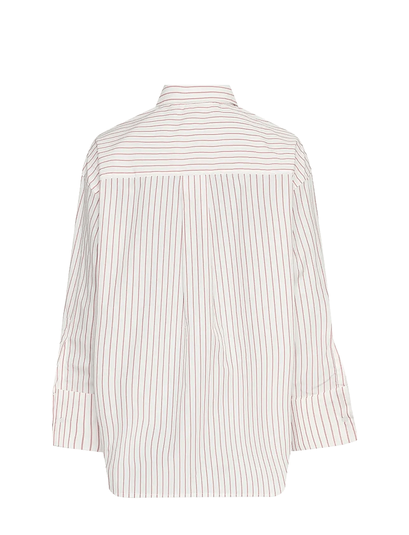 MSCH Copenhagen - MSCHErina Zenika Shirt STP - langärmlige hemden - egret/f scarlet - 1