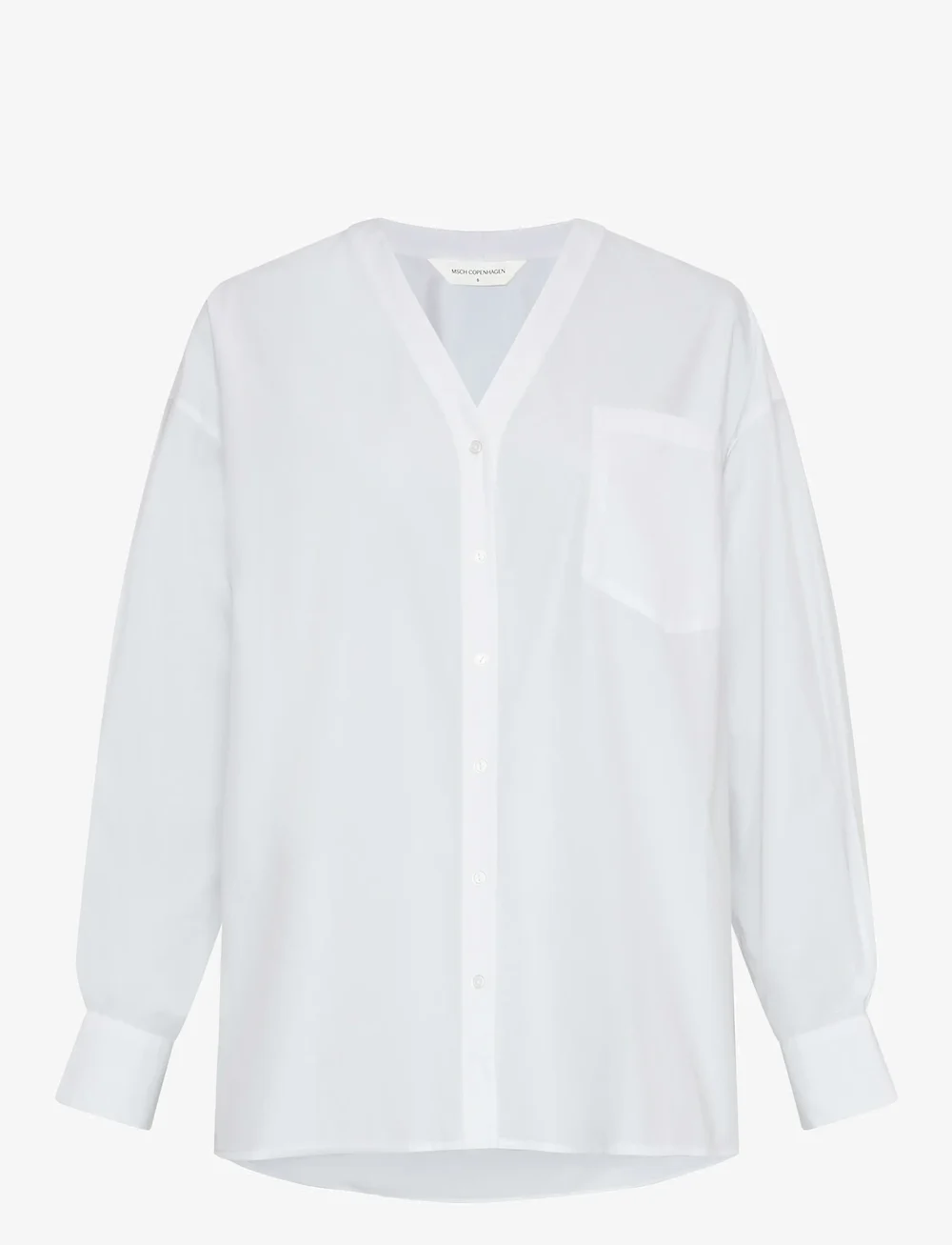 MSCH Copenhagen - MSCHNadette Zenika Shirt - long-sleeved shirts - bright white - 0