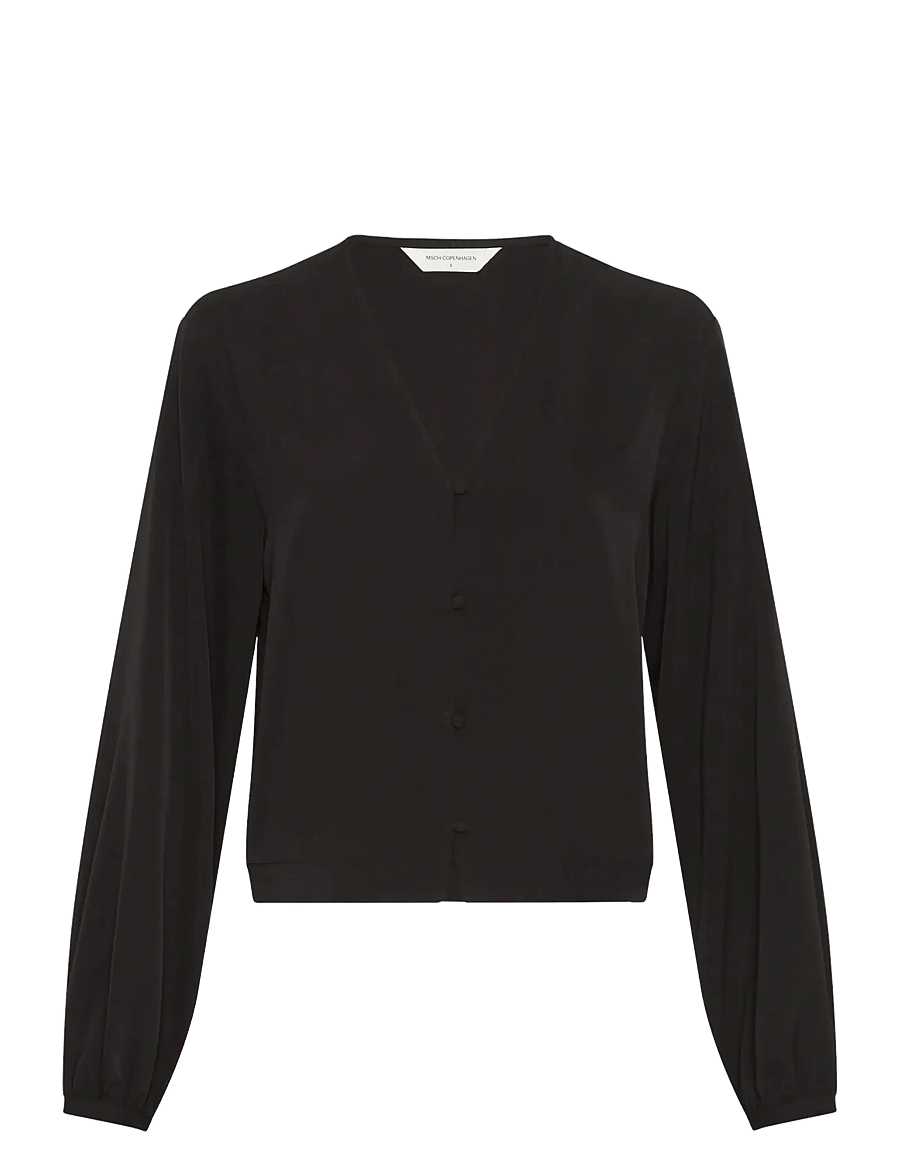 MSCH Copenhagen - MSCHTabina Nichelle Shirt - långärmade blusar - black - 0